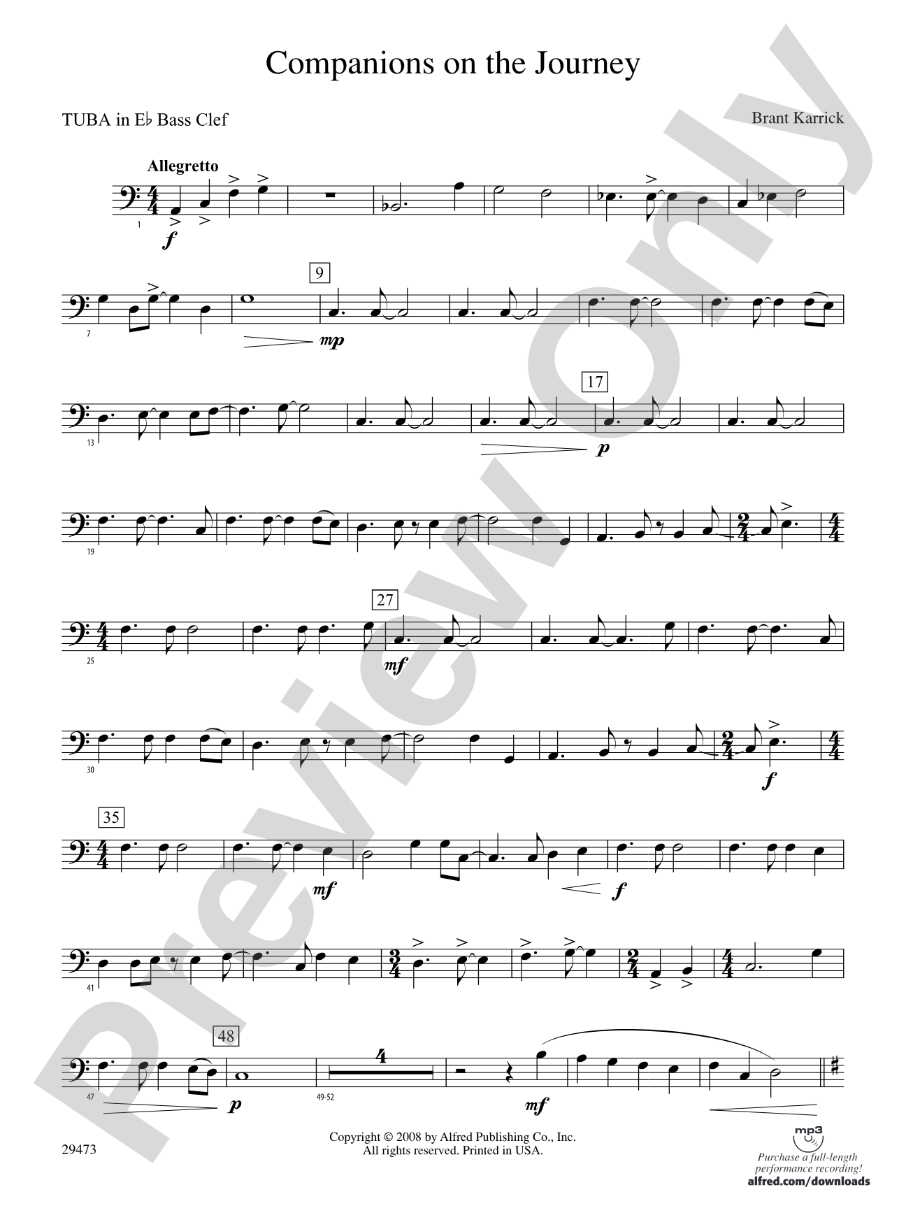 Companions on the Journey: (wp) E-flat Tuba B.C.