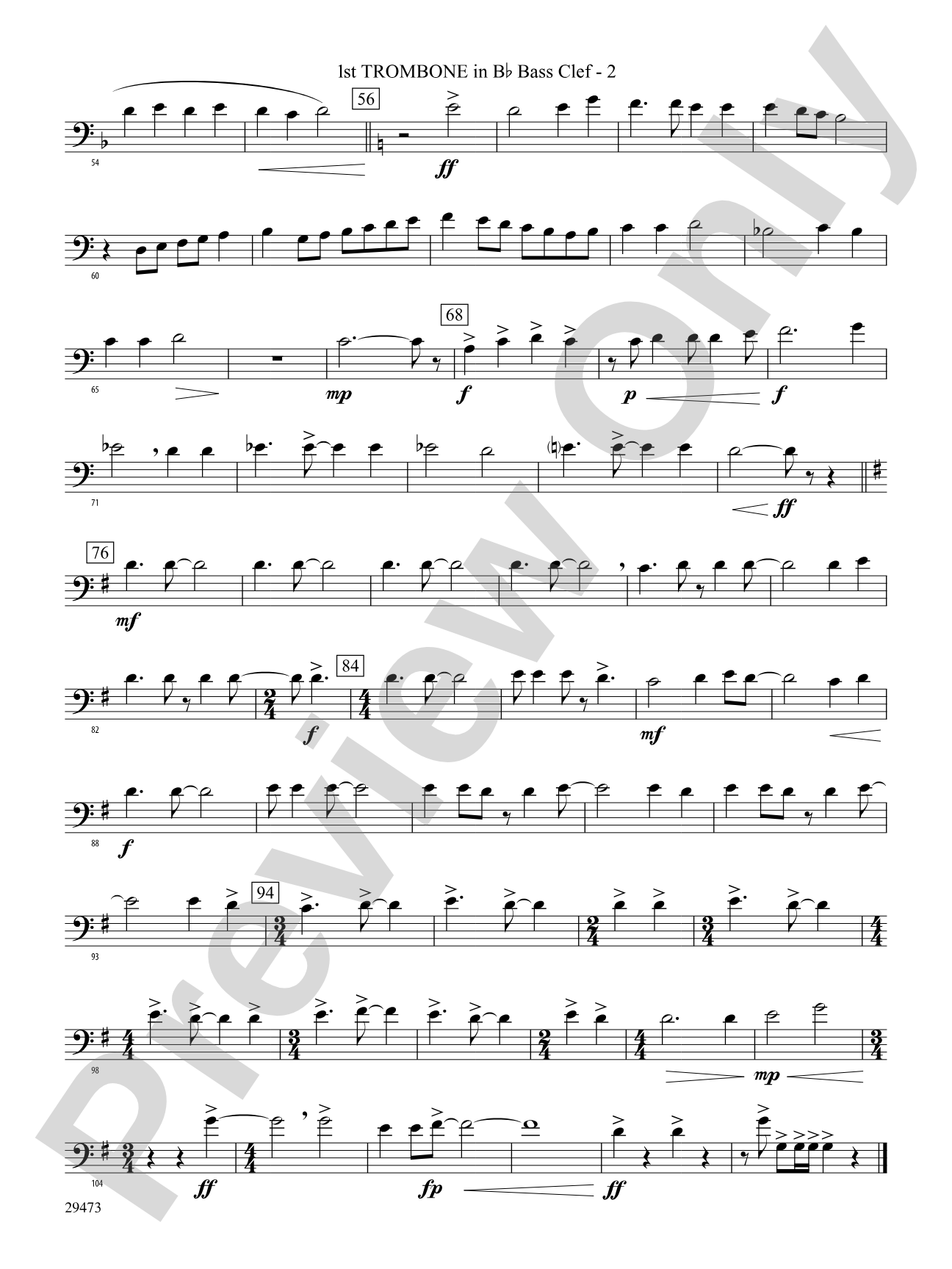 Companions on the Journey: (wp) 1st B-flat Trombone B.C.
