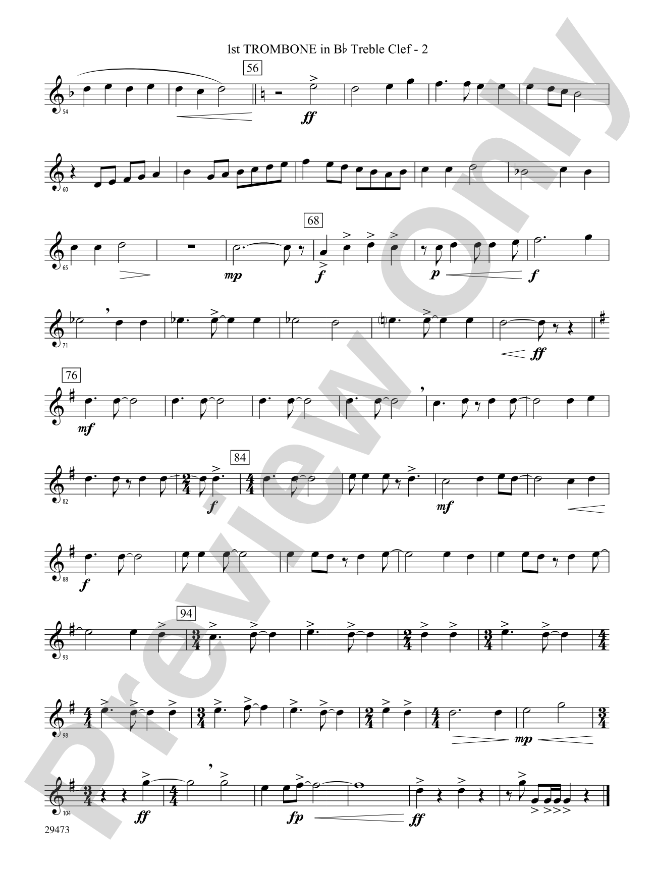 Companions on the Journey: (wp) 1st B-flat Trombone T.C.