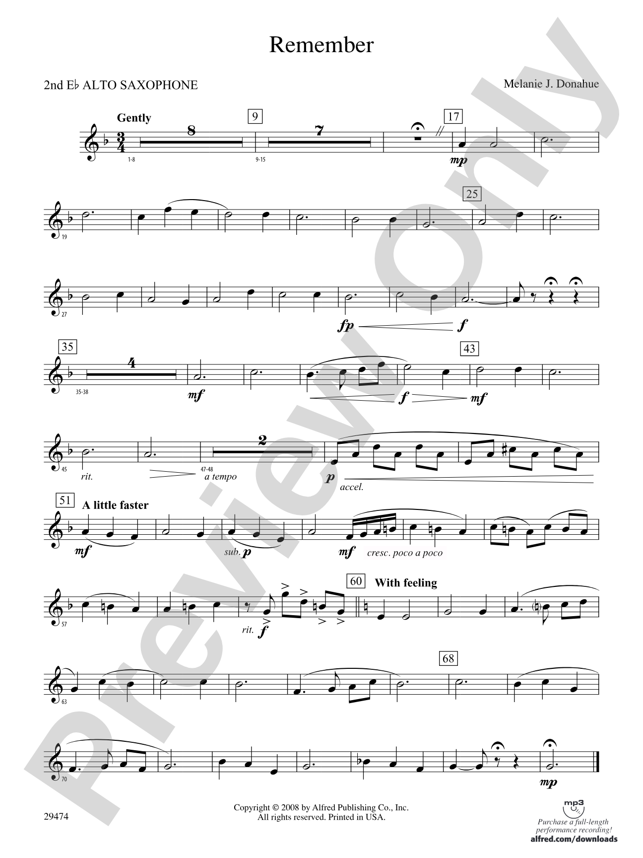 Remember: 2nd E-flat Alto Saxophone