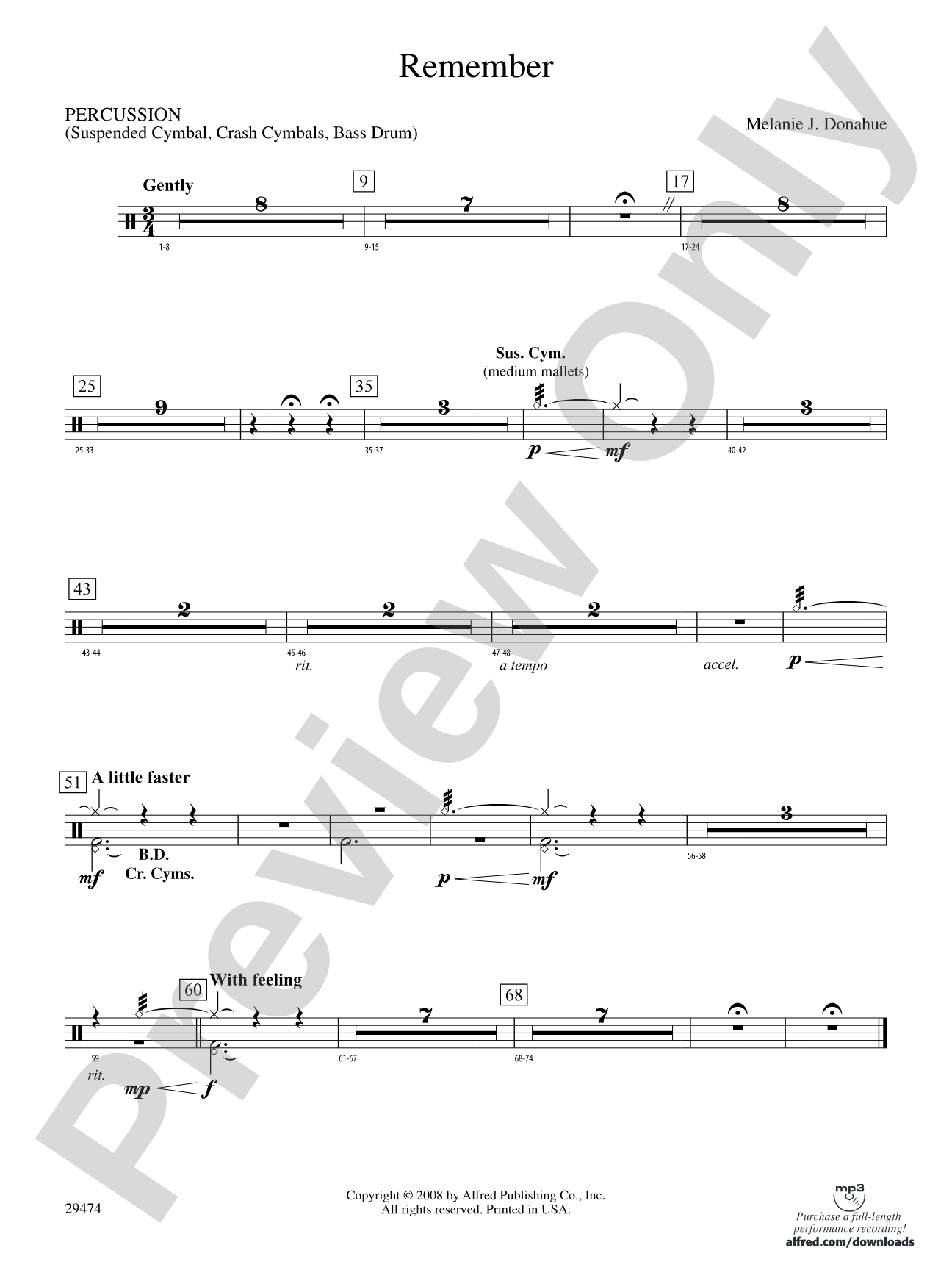 Remember: 1st Percussion