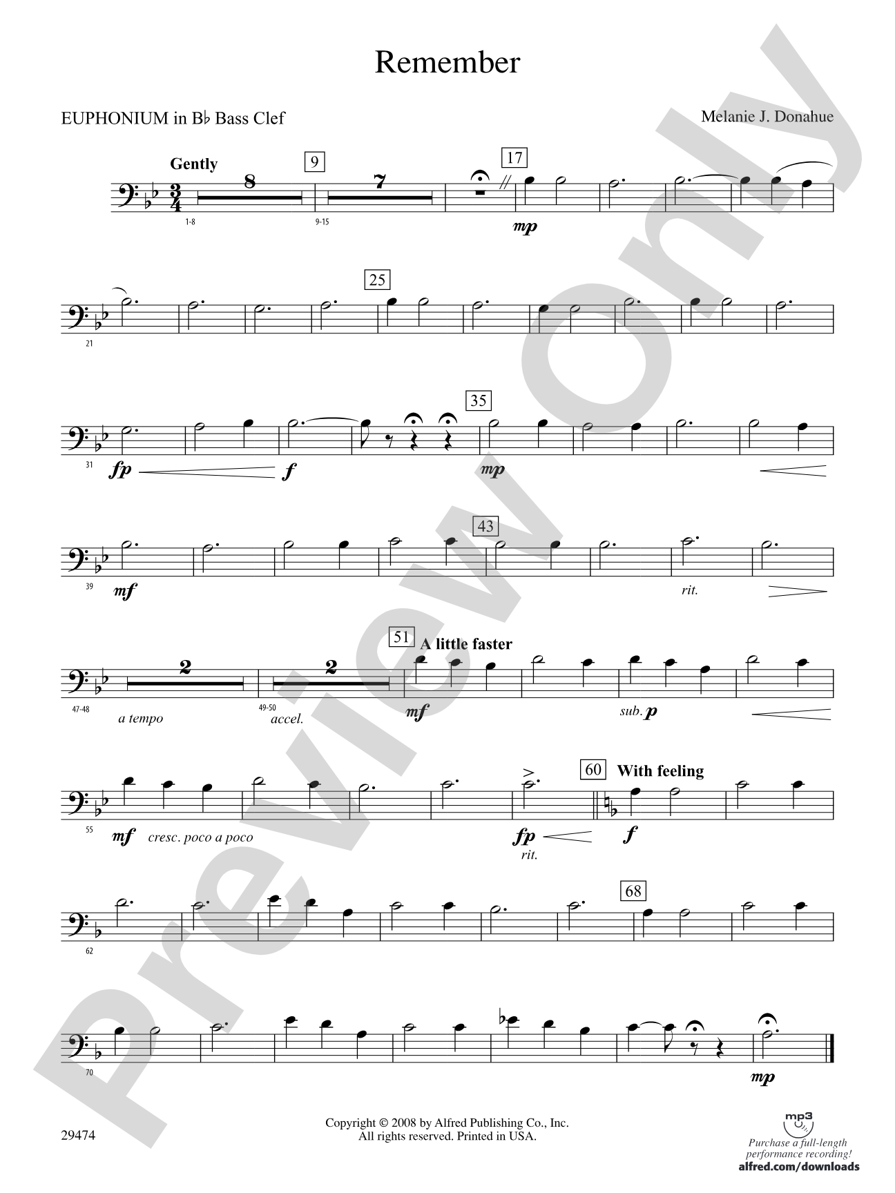 Remember: (wp) B-flat Baritone B.C.
