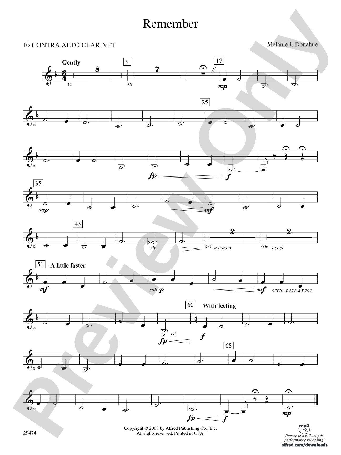 Remember: (wp) E-flat Contrabass Clarinet