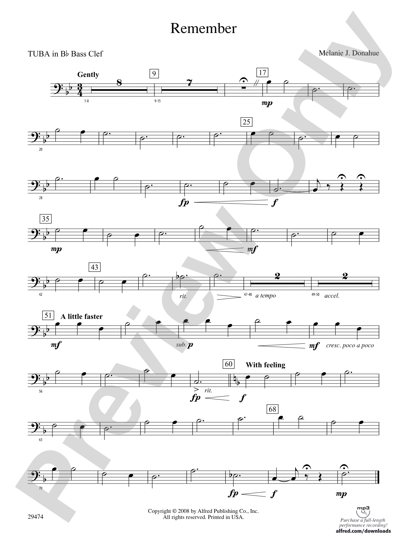 Remember: (wp) B-flat Tuba B.C.
