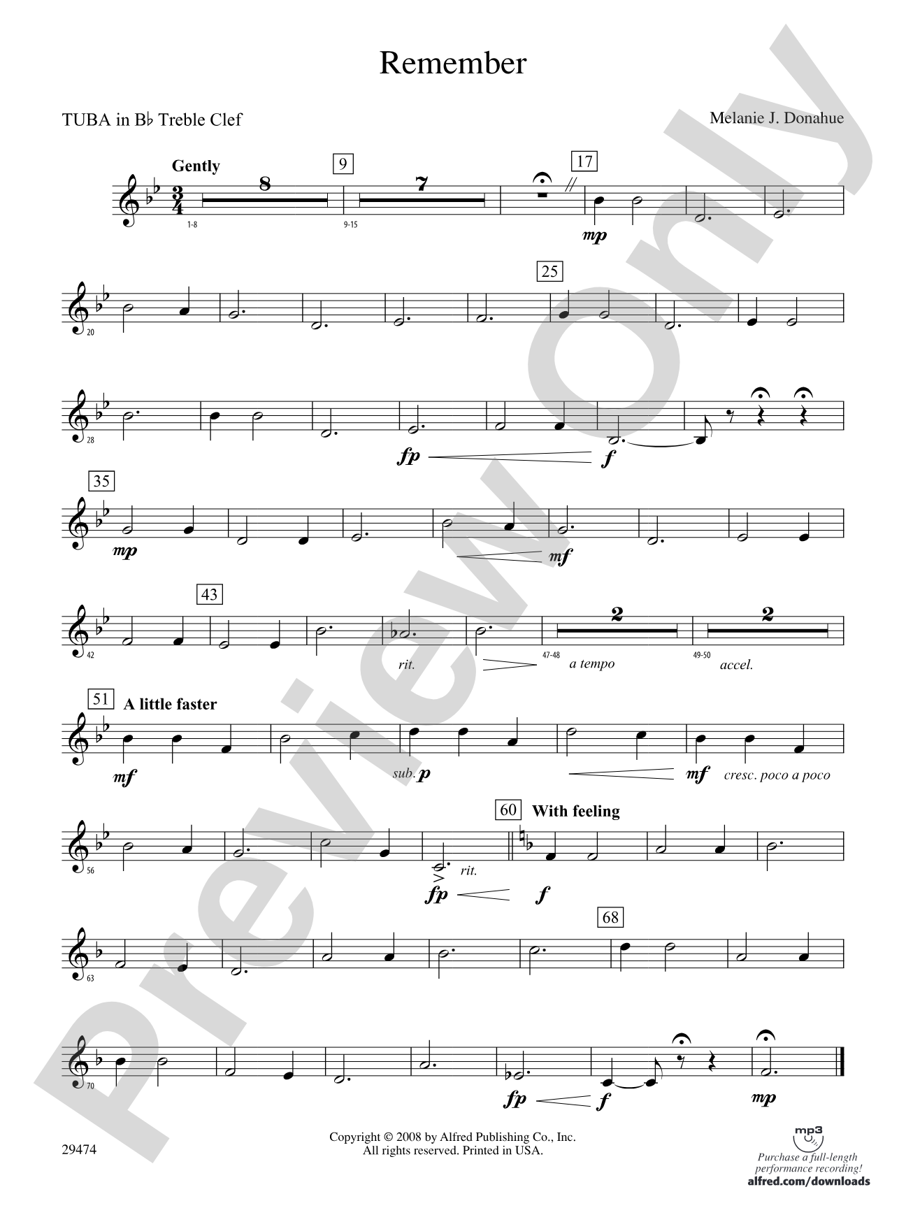 Remember: (wp) B-flat Tuba T.C.