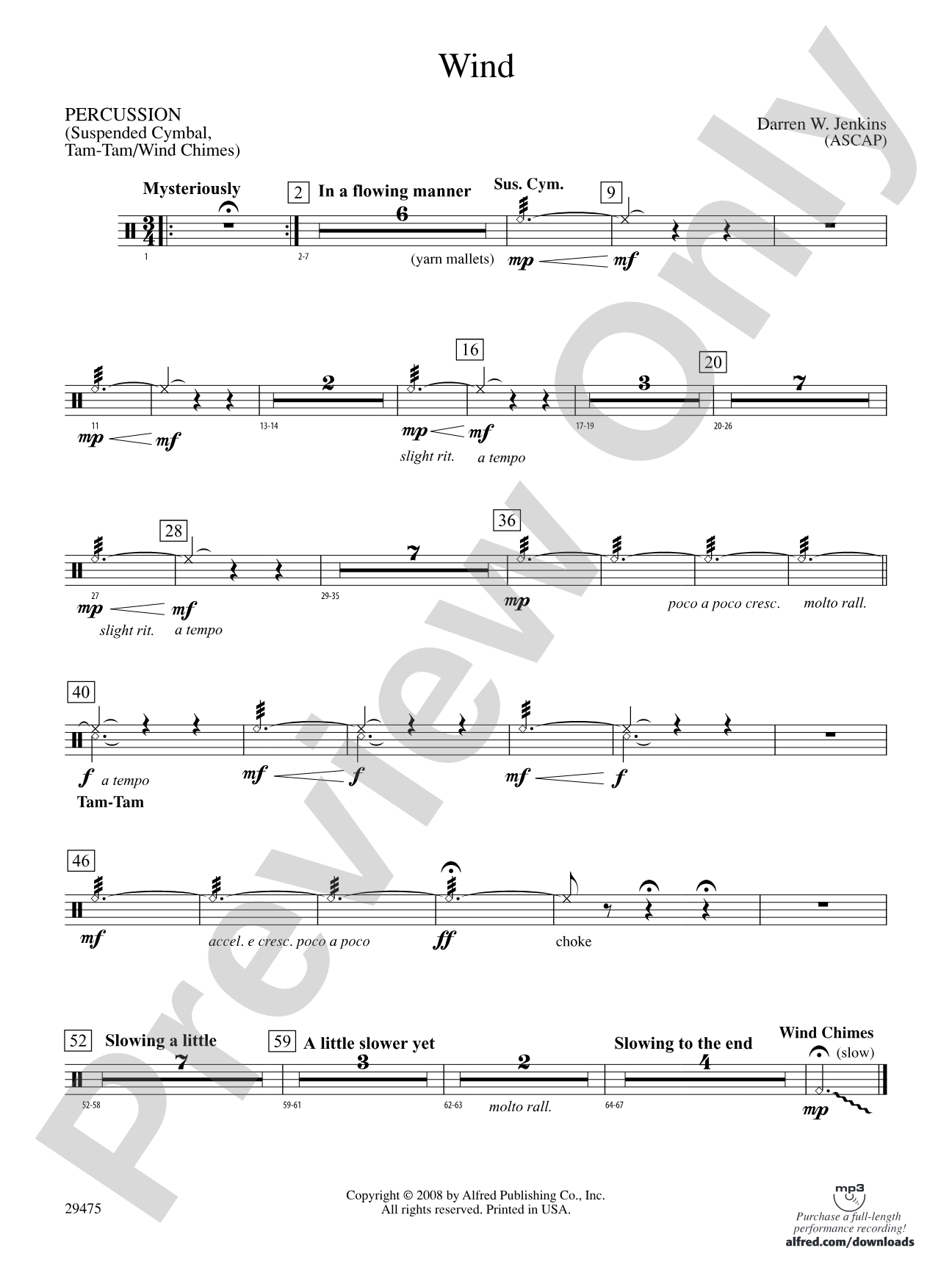 Wind: 1st Percussion