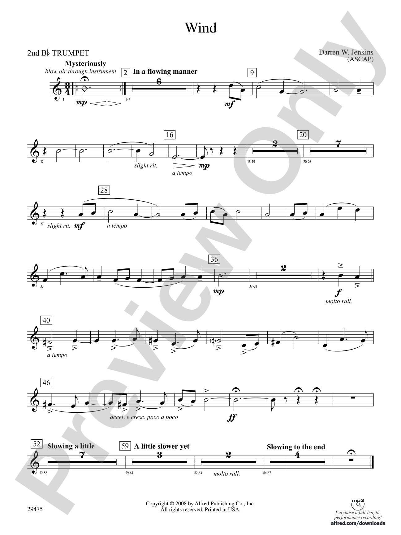 Wind: 2nd B-flat Trumpet