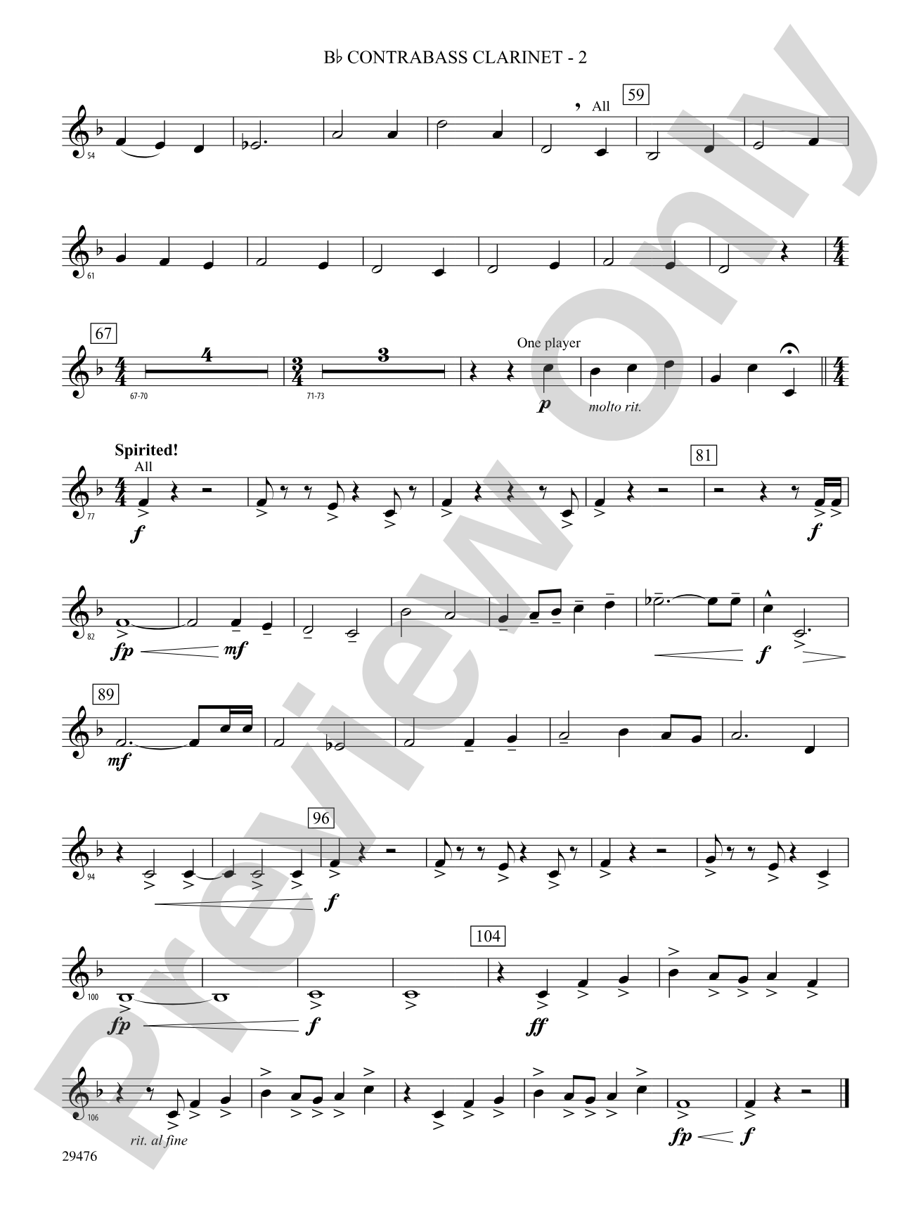 A Hero's Return: (wp) B-flat Contrabass Clarinet