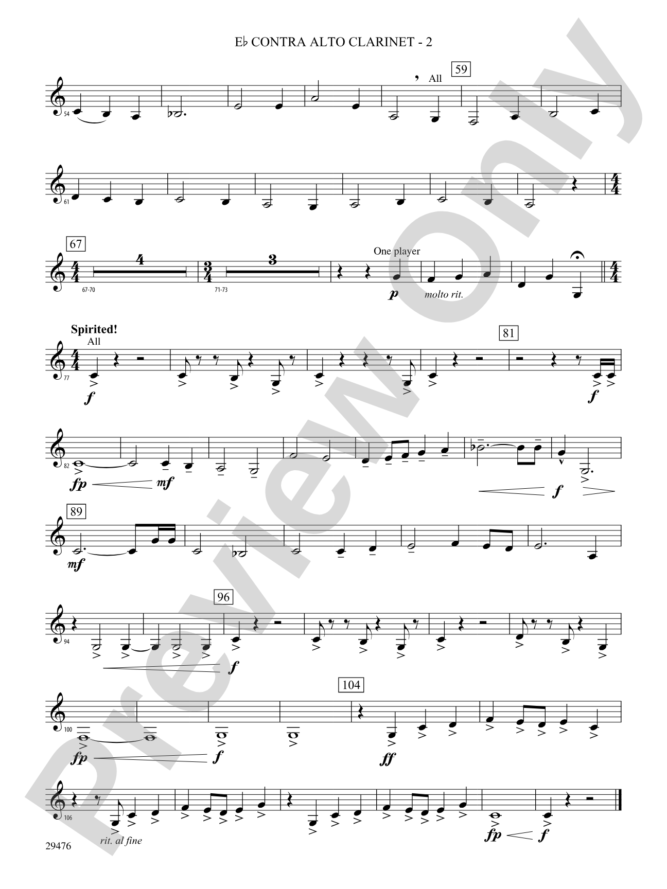 A Hero's Return: (wp) E-flat Contrabass Clarinet