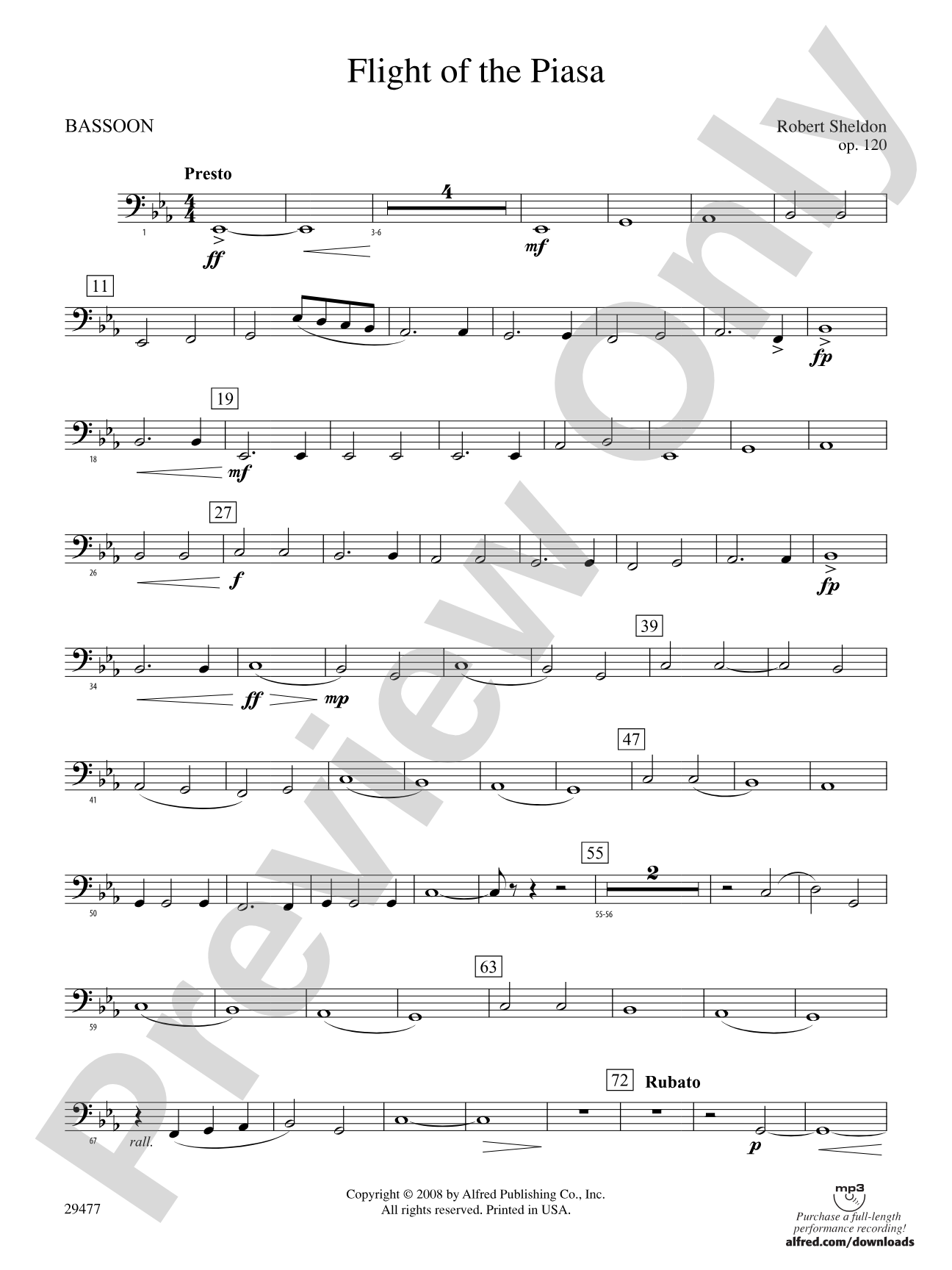 Flight of the Piasa: Bassoon