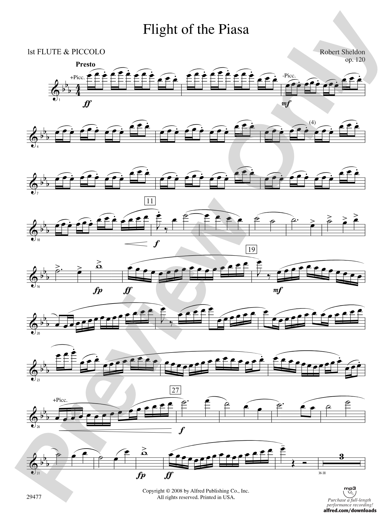 Flight of the Piasa: Flute