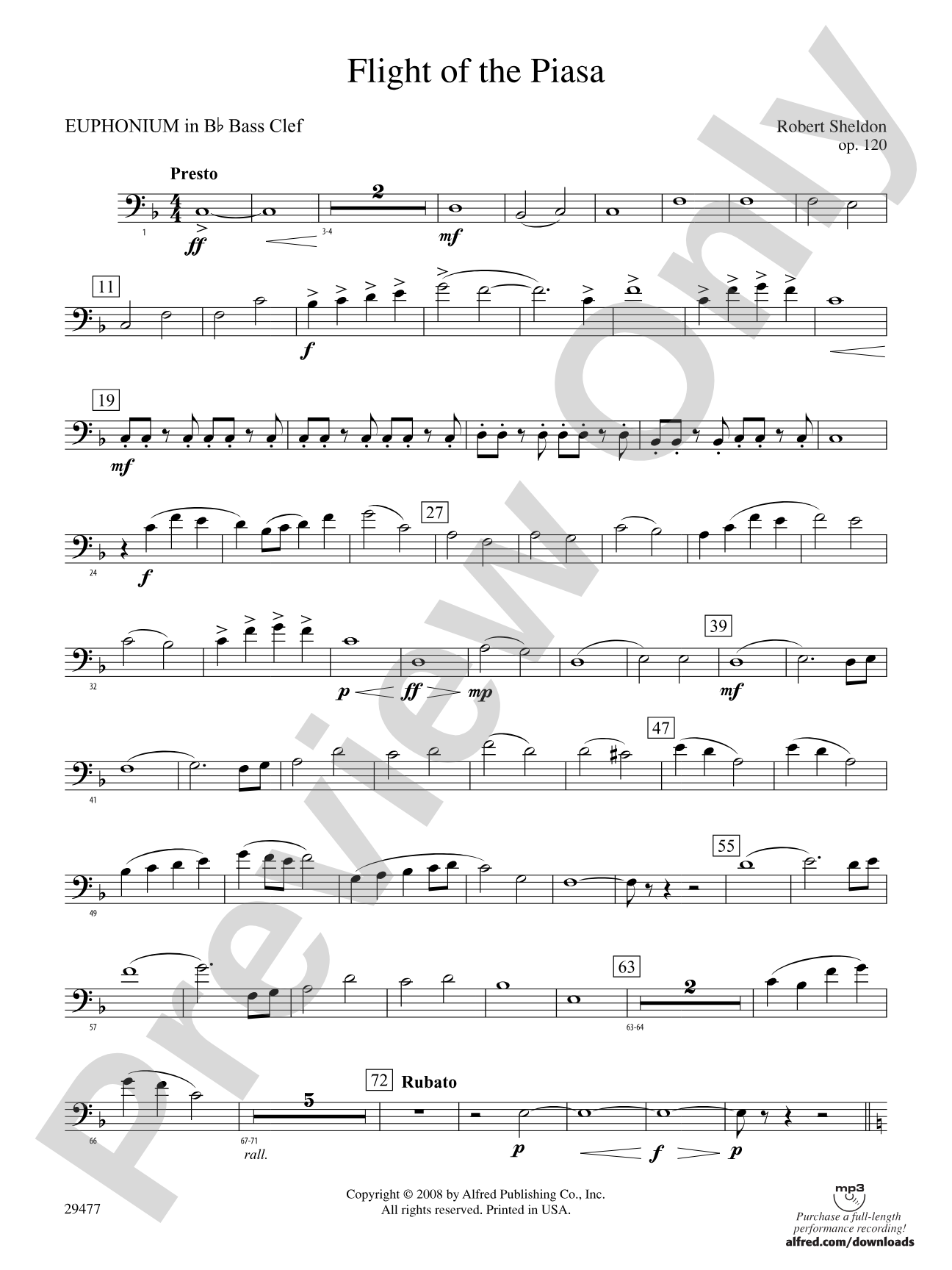 Flight of the Piasa: (wp) B-flat Baritone B.C.