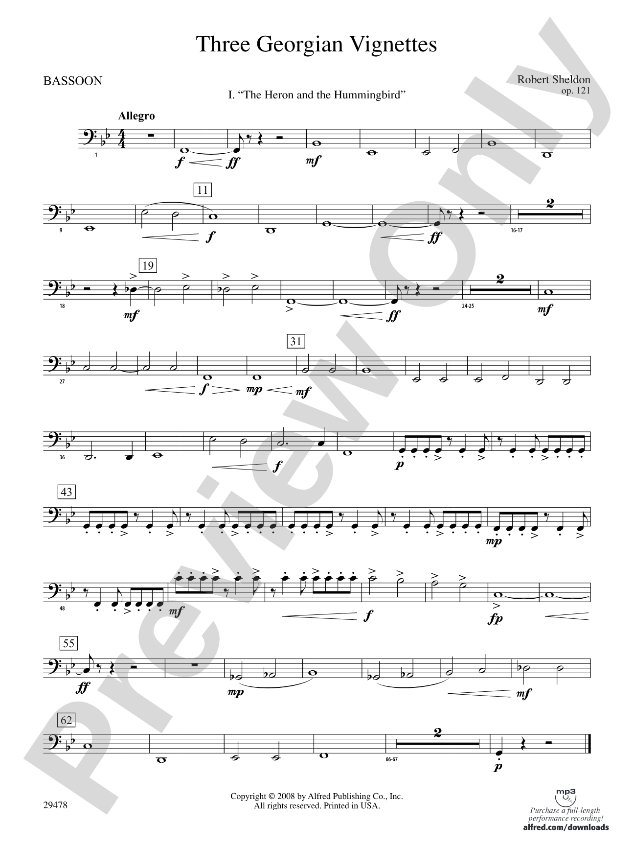 Three Georgian Vignettes: Bassoon
