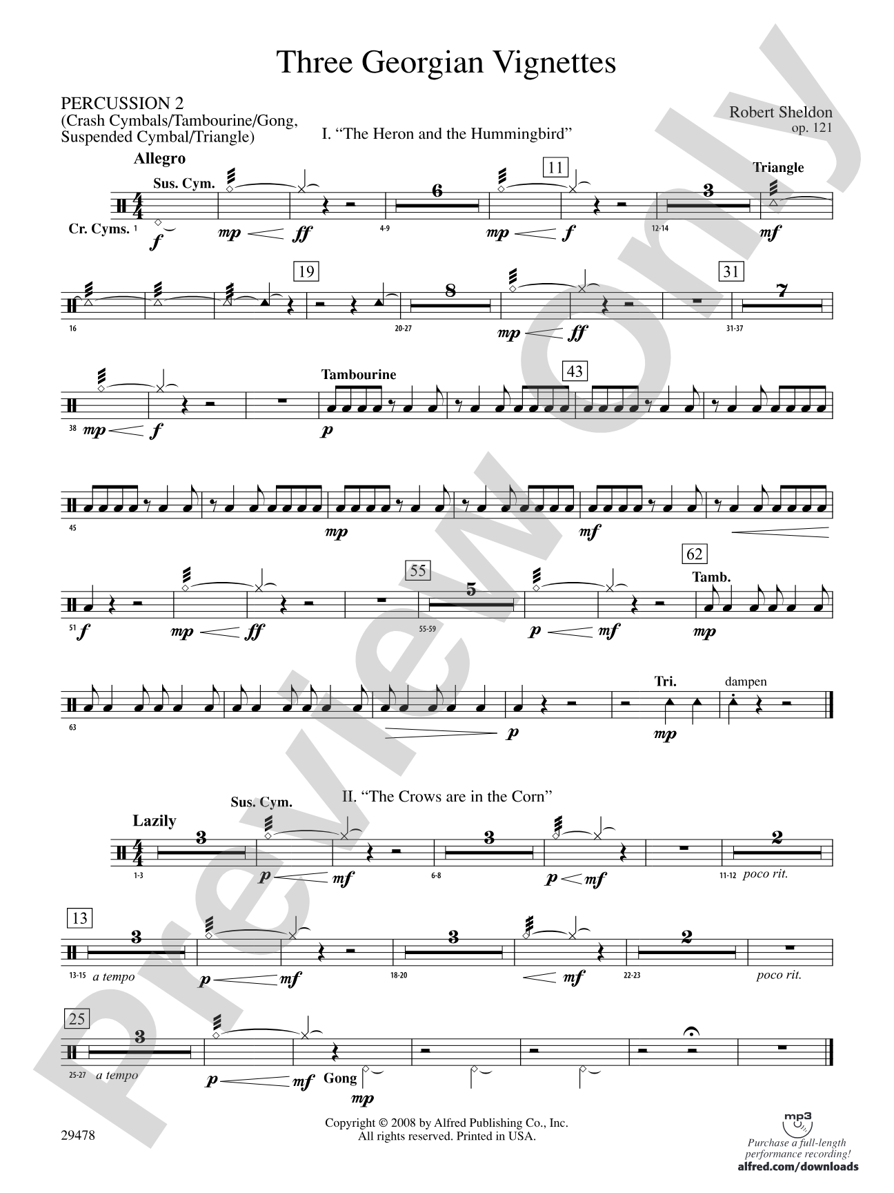 Three Georgian Vignettes: 2nd Percussion