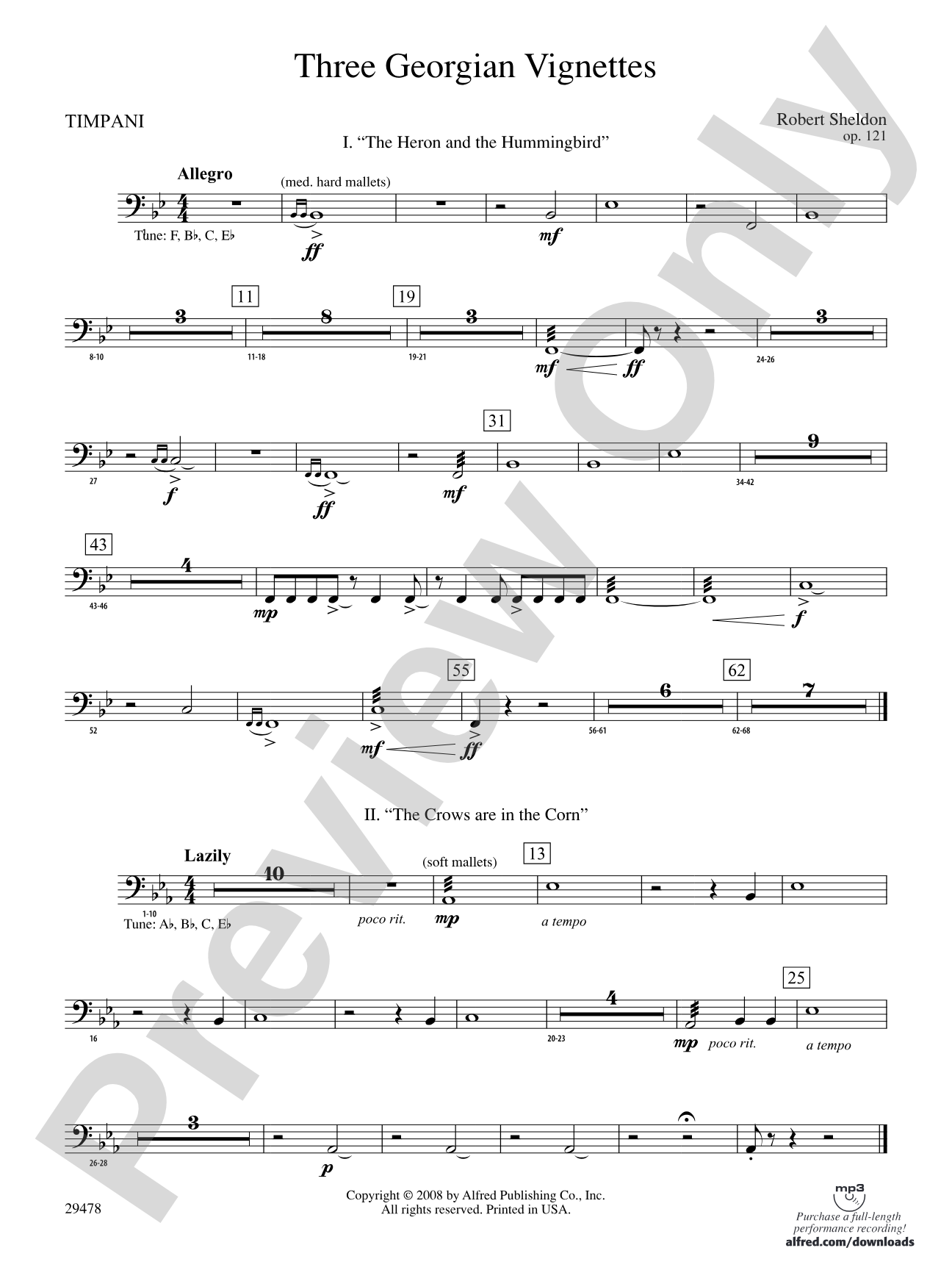 Three Georgian Vignettes: Timpani
