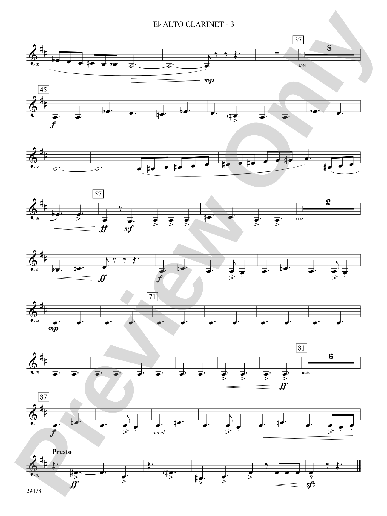Three Georgian Vignettes: (wp) E-flat Alto Clarinet