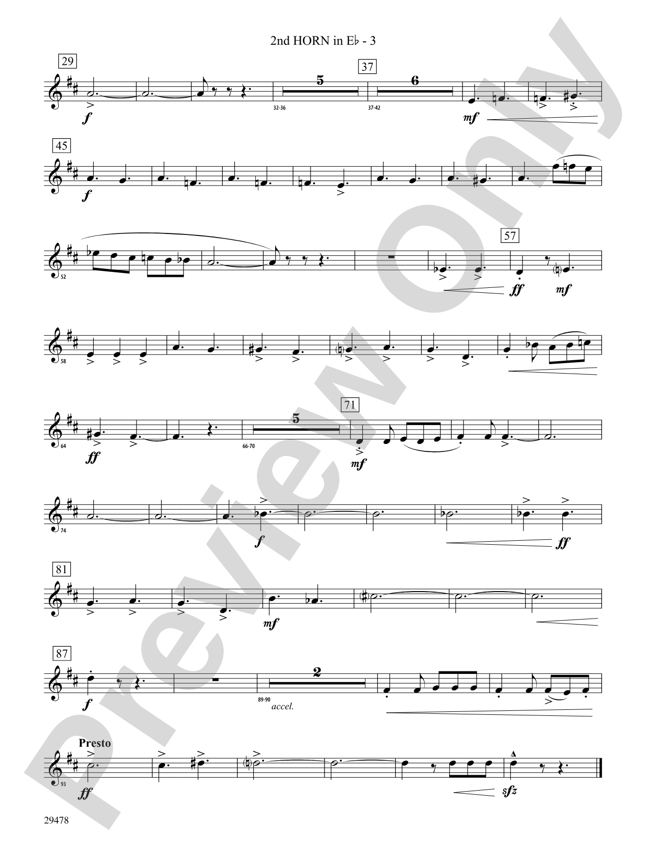 Three Georgian Vignettes: (wp) 2nd Horn in E-flat