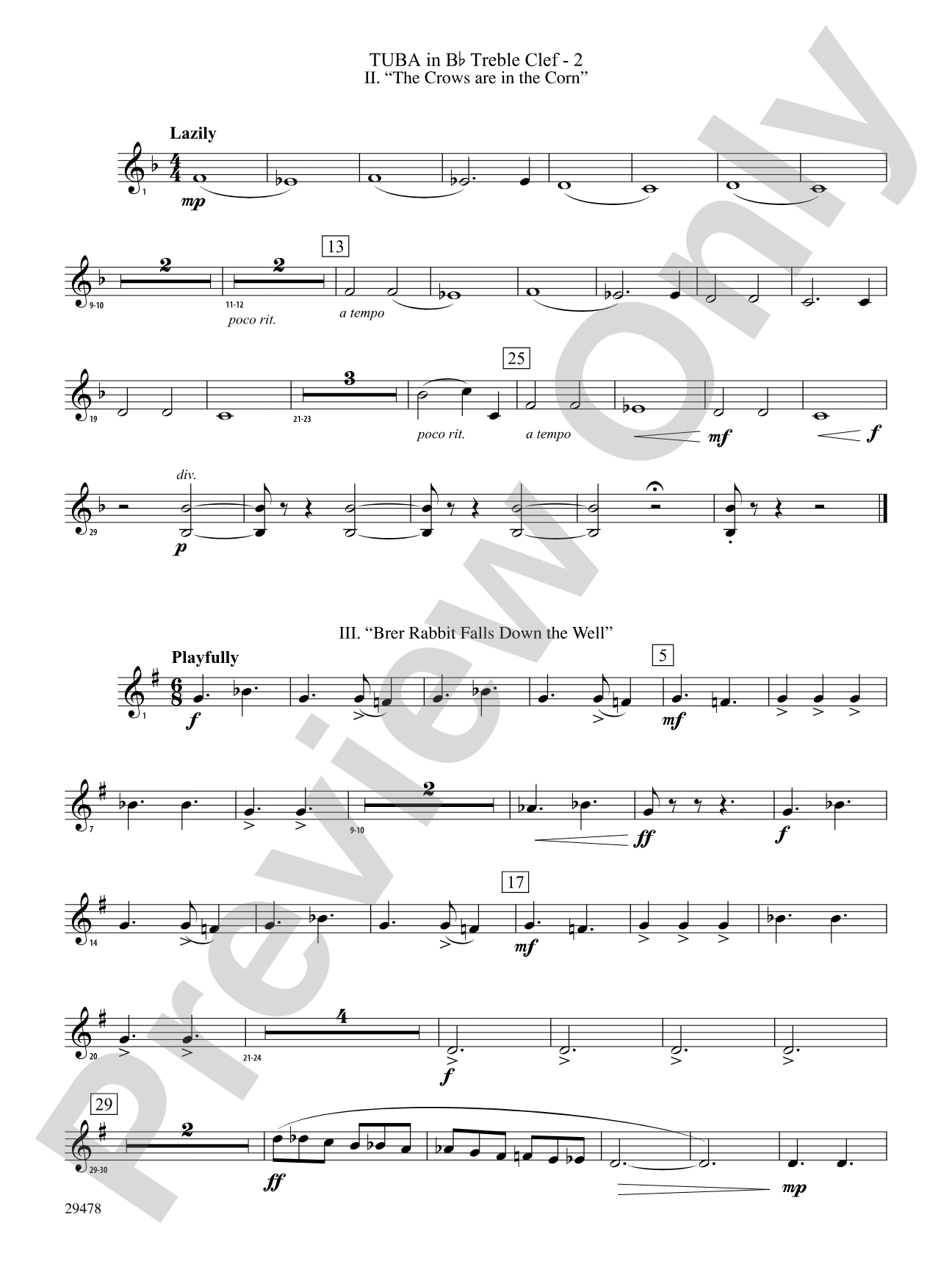 Three Georgian Vignettes: (wp) B-flat Tuba T.C.