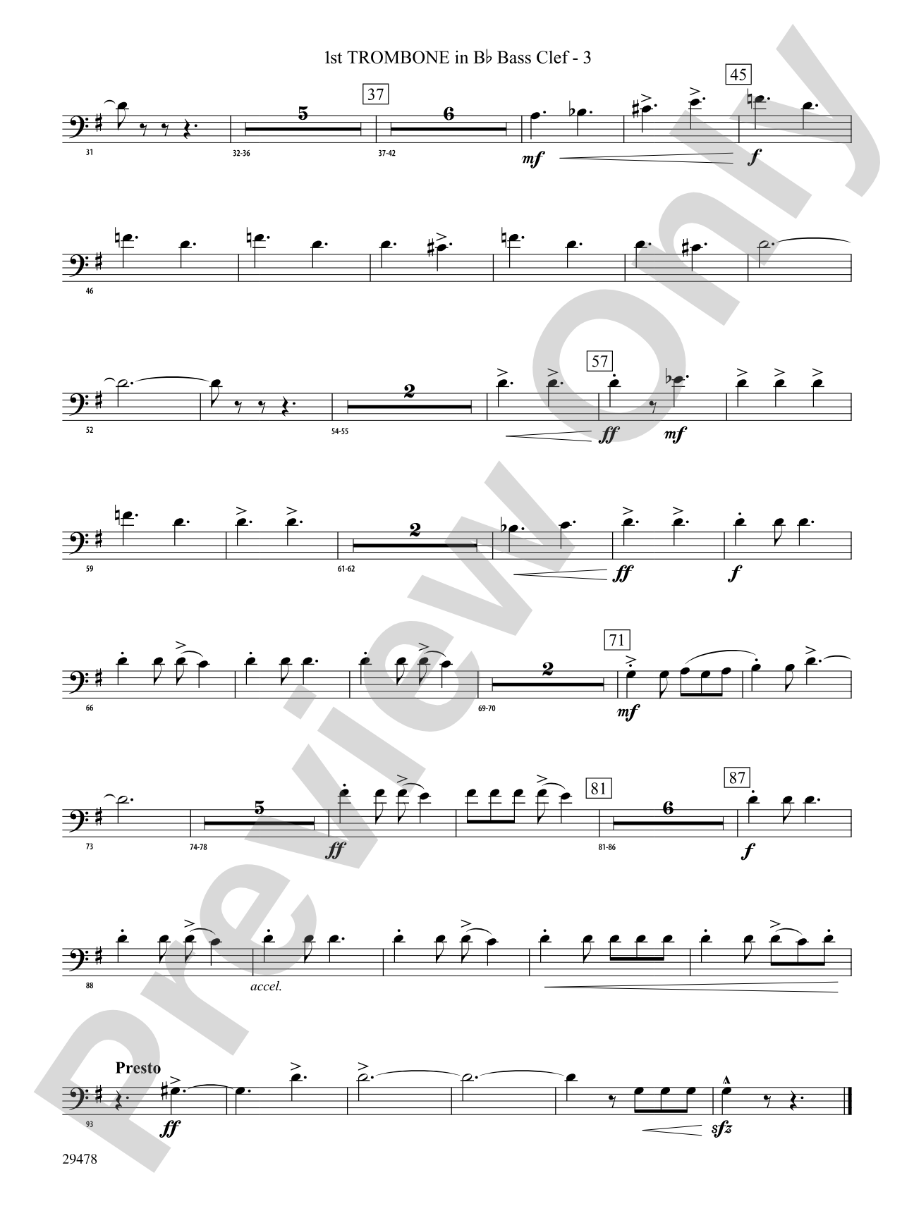 Three Georgian Vignettes: (wp) 1st B-flat Trombone B.C.