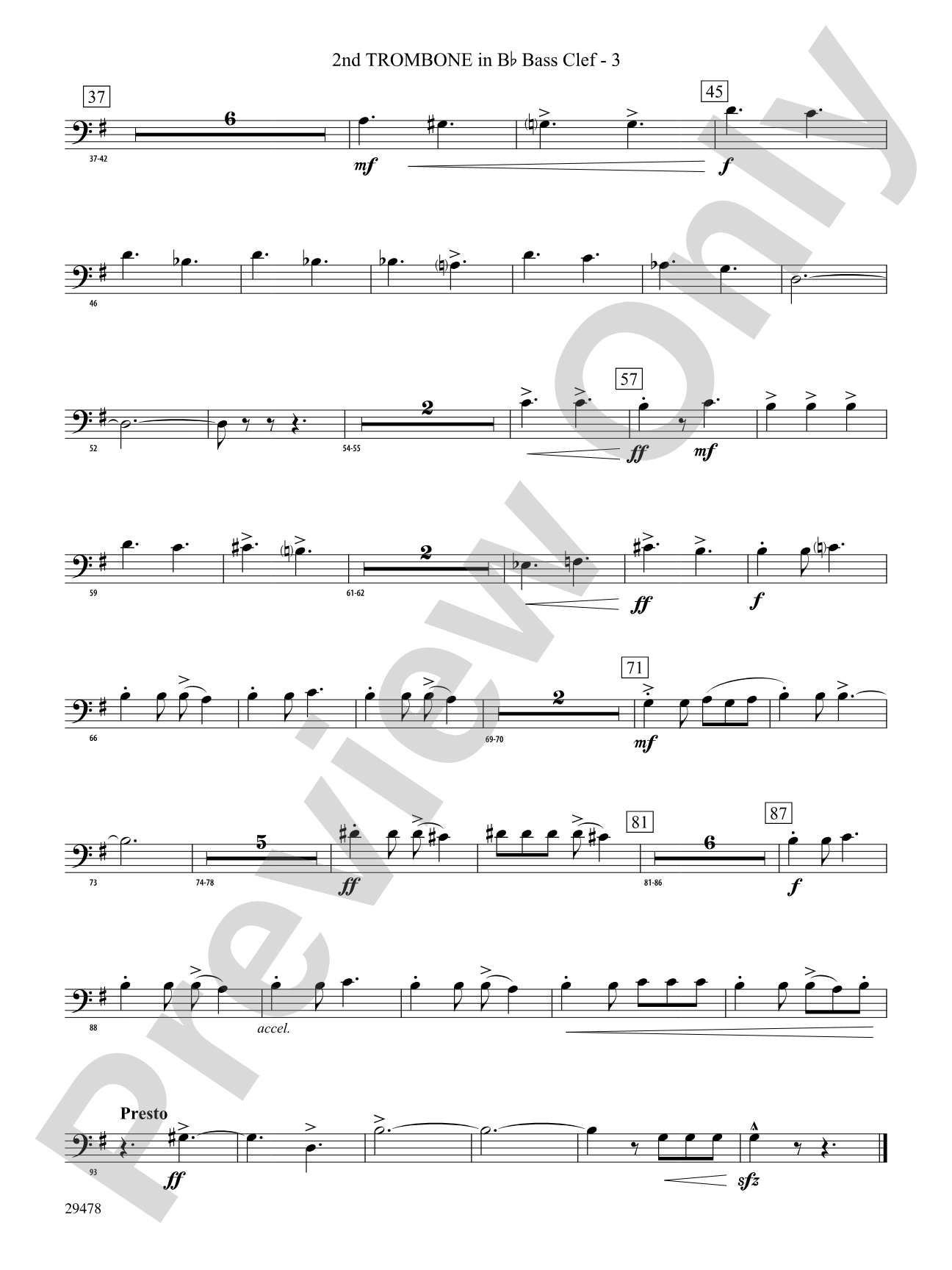 Three Georgian Vignettes: (wp) 2nd B-flat Trombone B.C.