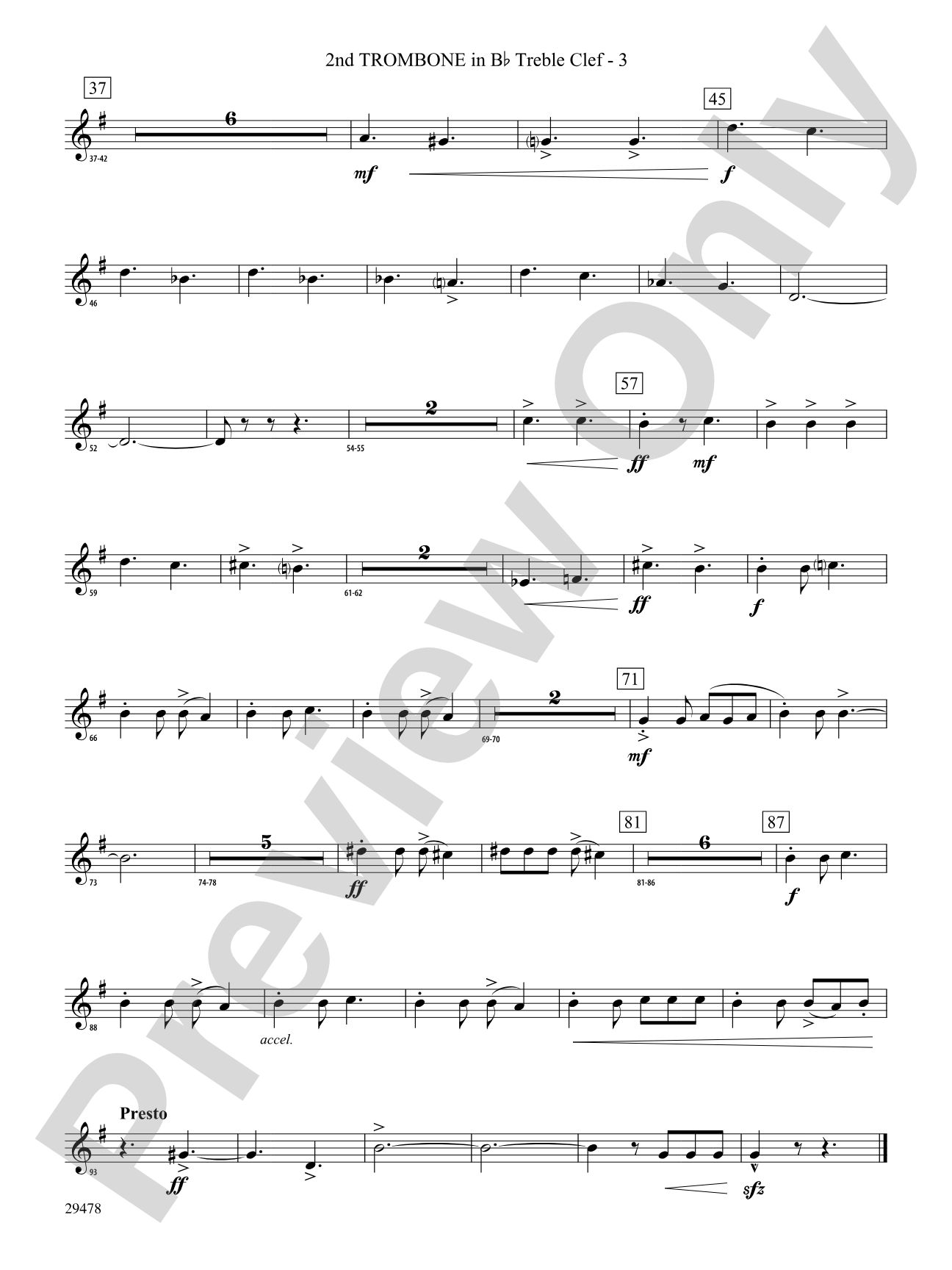 Three Georgian Vignettes: (wp) 2nd B-flat Trombone T.C.