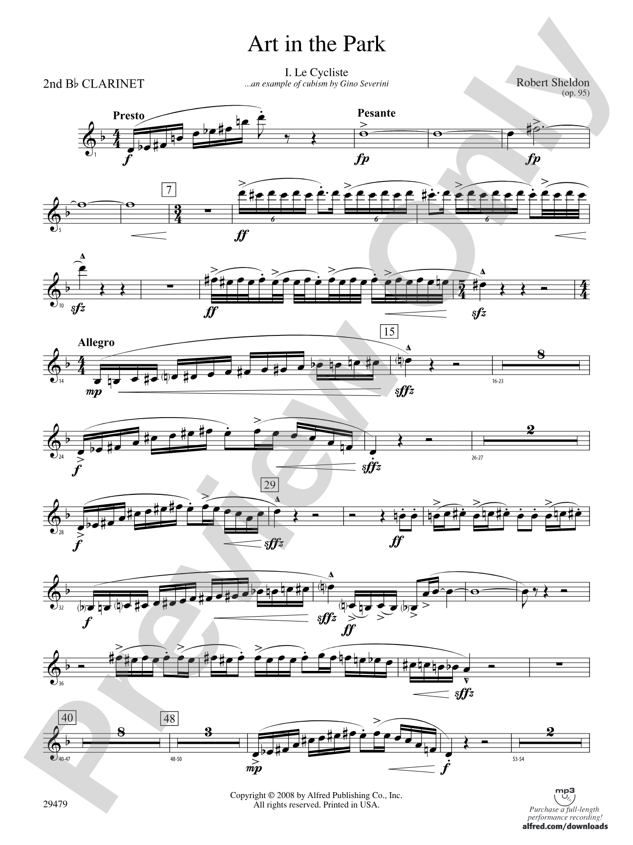 Art in the Park: 2nd B-flat Clarinet