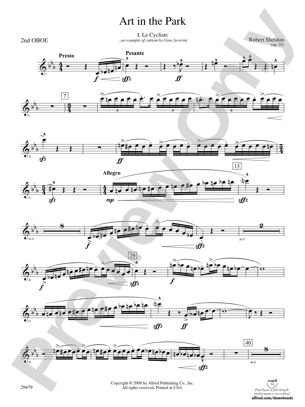 Art in the Park: 2nd Oboe