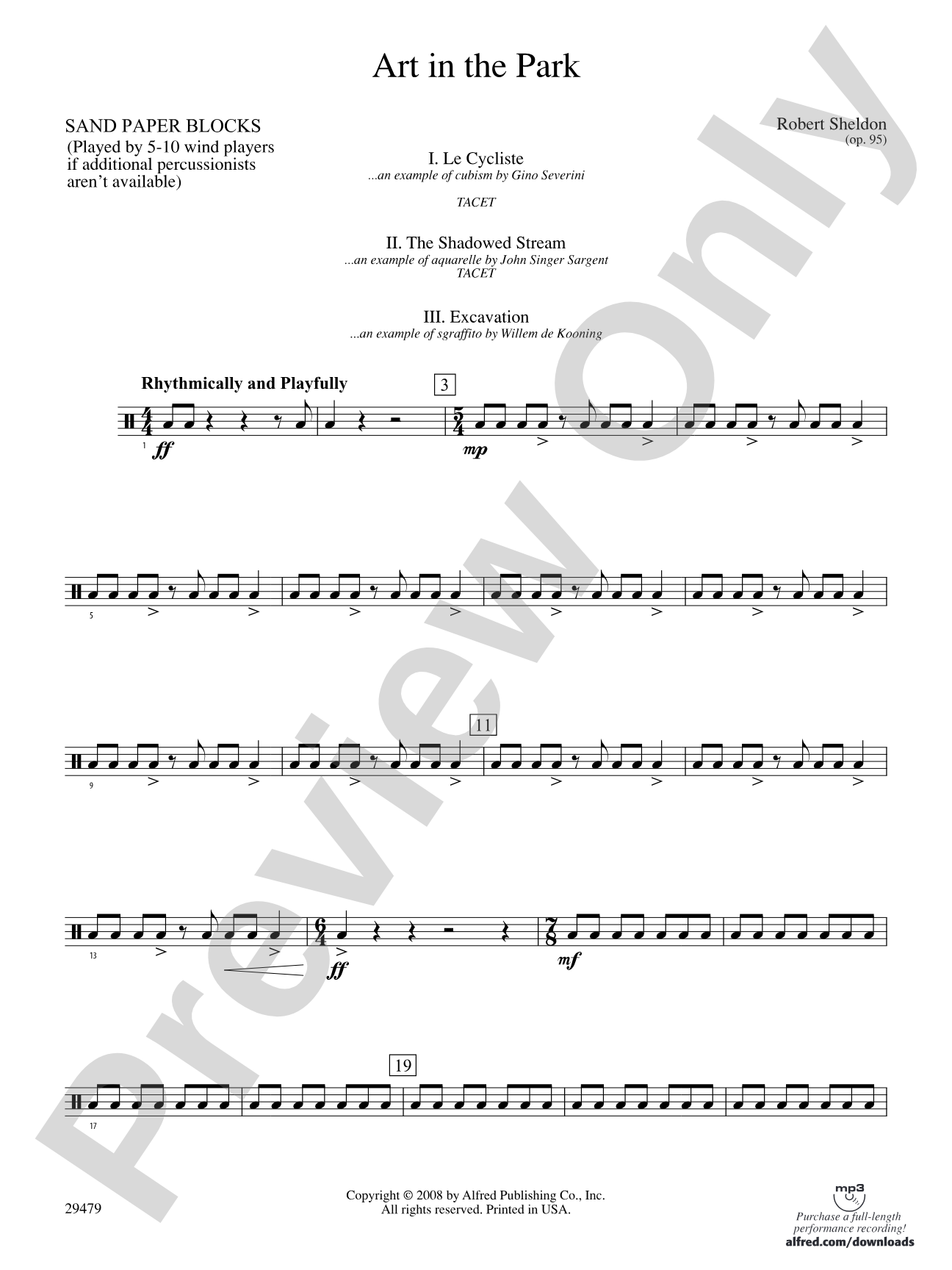 Art in the Park: 3rd Percussion