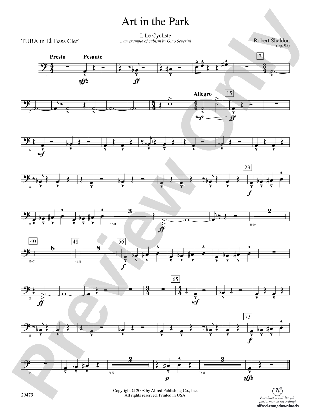 Art in the Park: (wp) E-flat Tuba B.C.