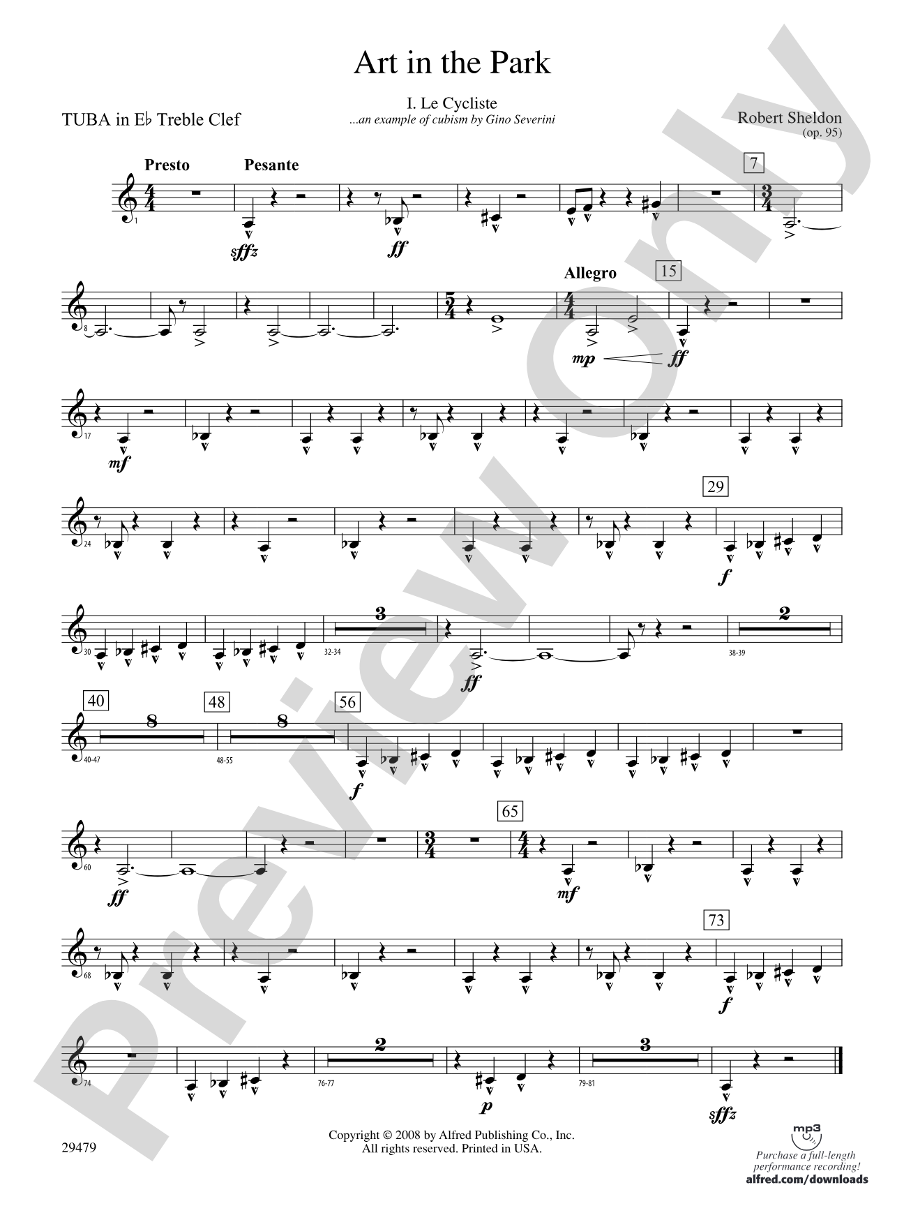 Art in the Park: (wp) E-flat Tuba T.C.
