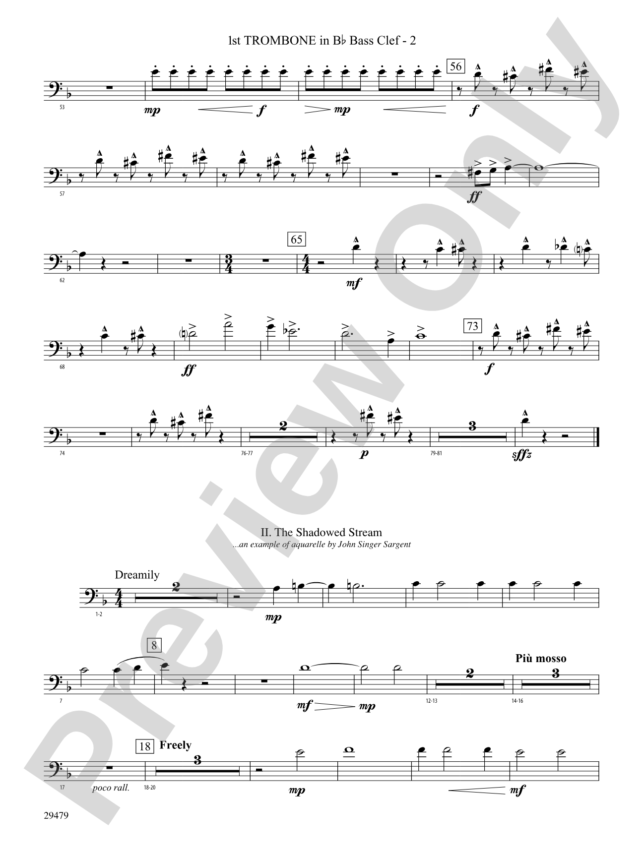 Art in the Park: (wp) 1st B-flat Trombone B.C.