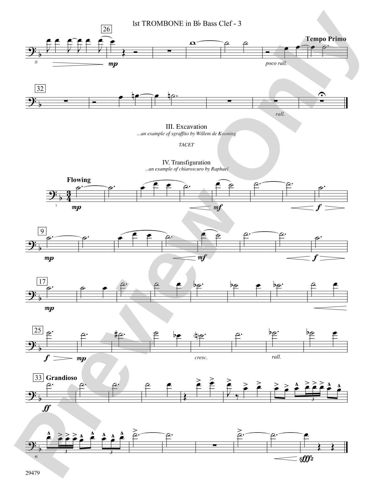 Art in the Park: (wp) 1st B-flat Trombone B.C.