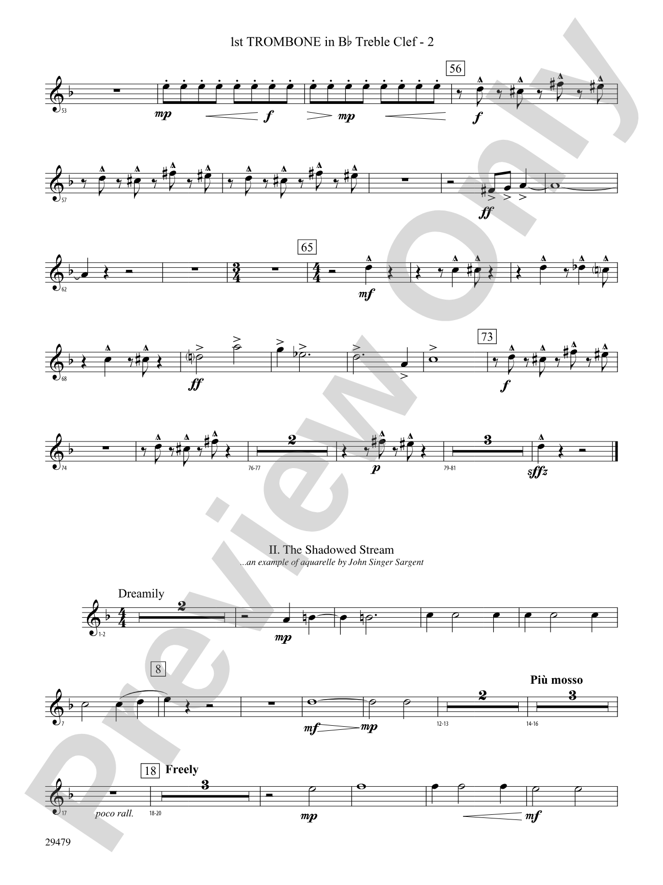 Art in the Park: (wp) 1st B-flat Trombone T.C.