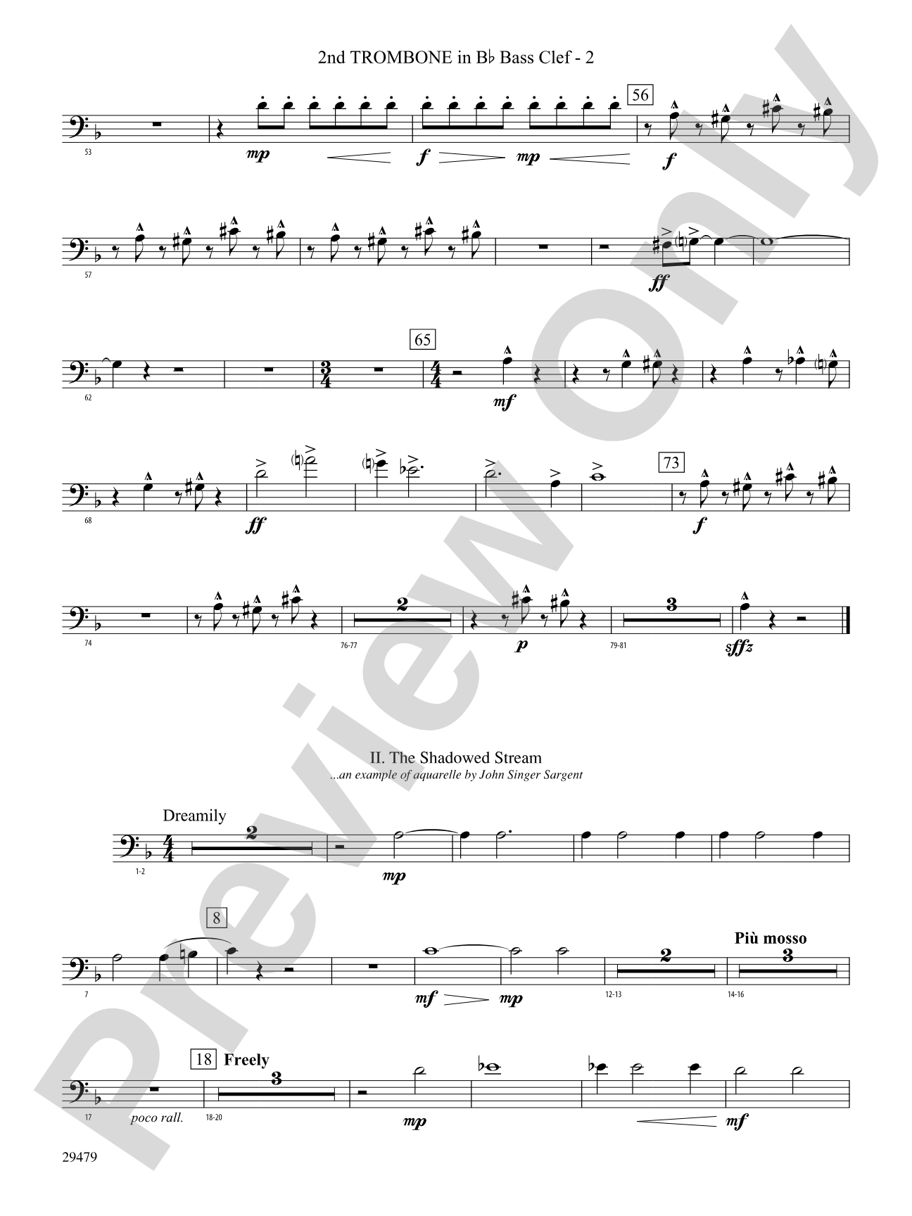 Art in the Park: (wp) 2nd B-flat Trombone B.C.