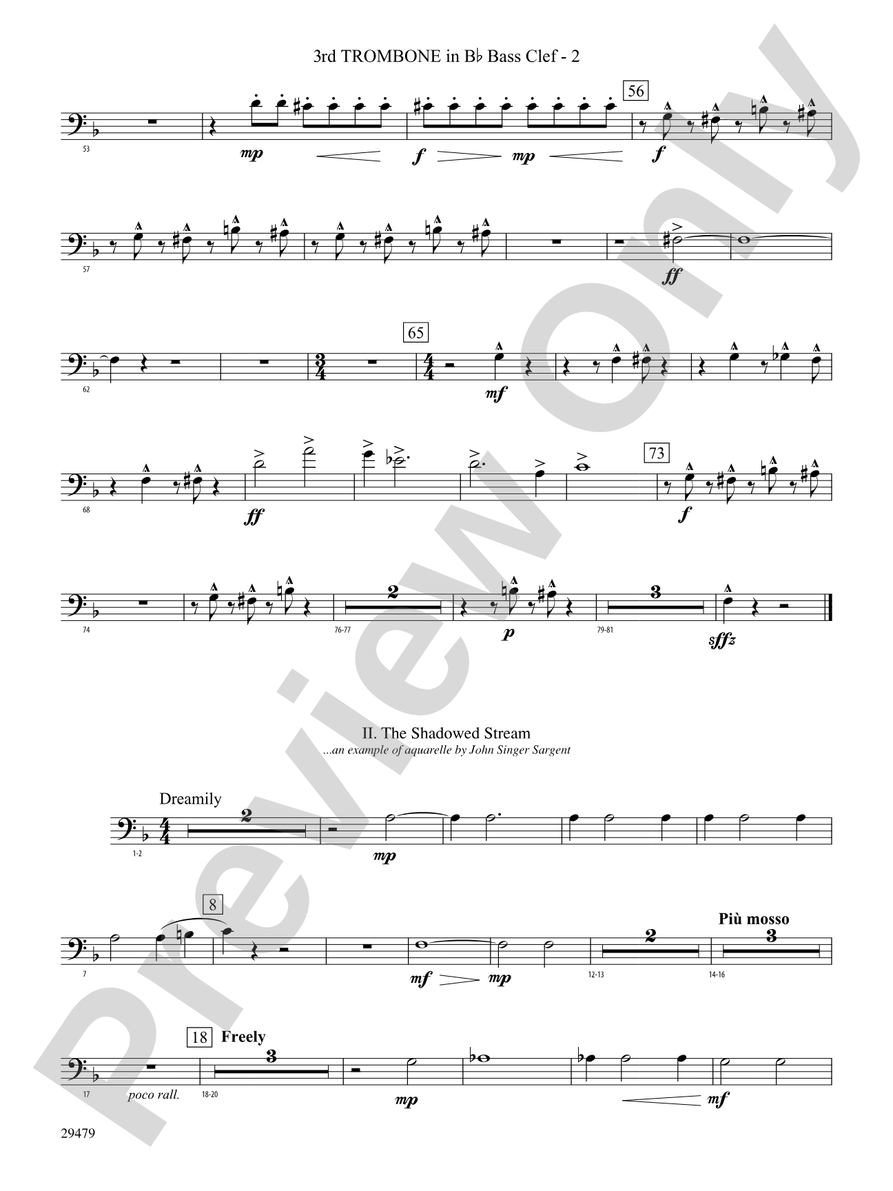 Art in the Park: (wp) 3rd B-flat Trombone B.C.