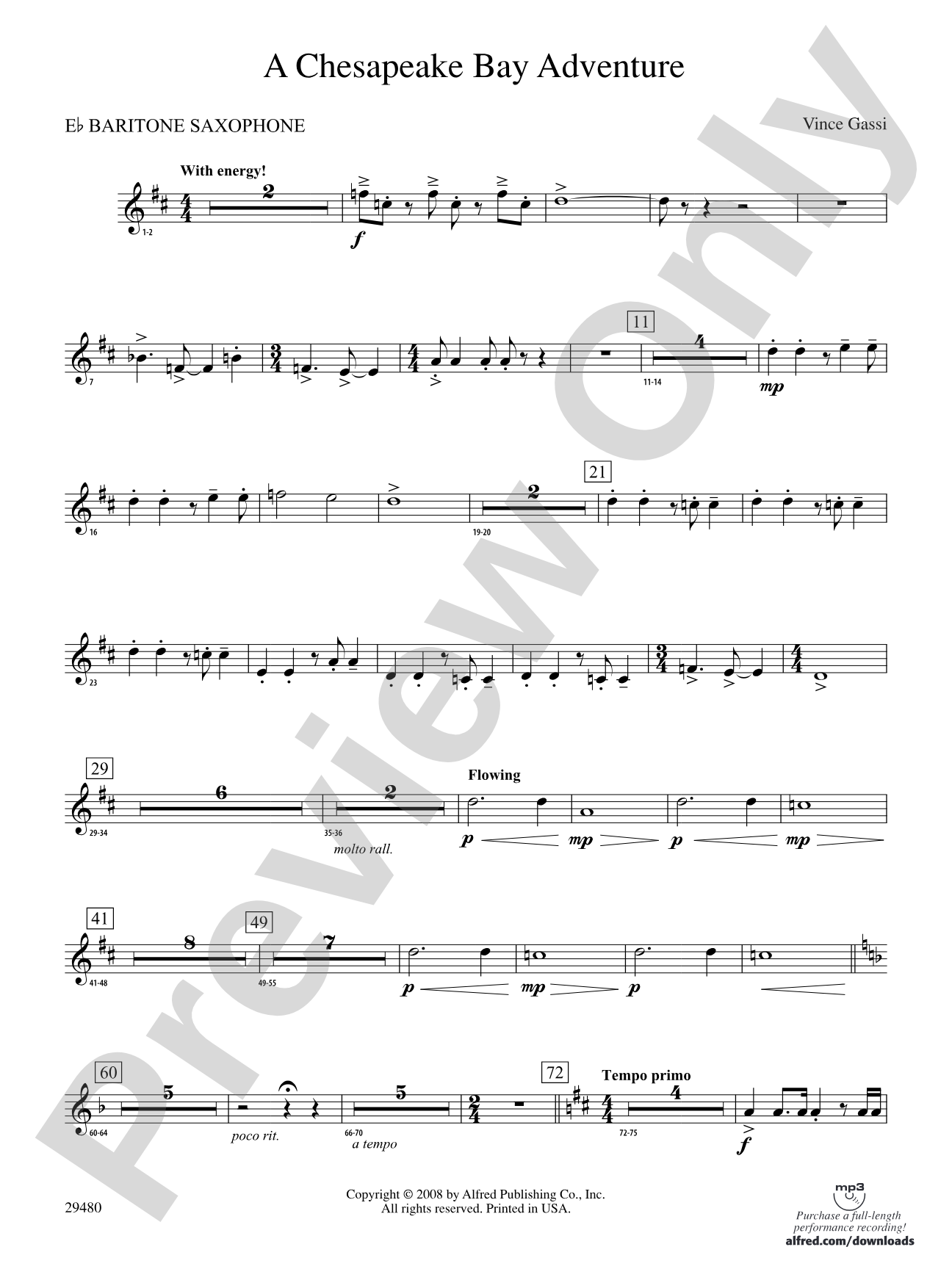 A Chesapeake Bay Adventure: E-flat Baritone Saxophone