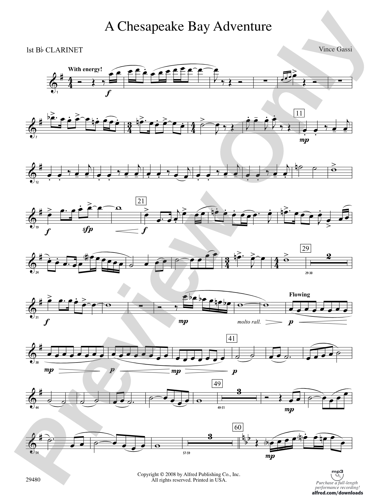 A Chesapeake Bay Adventure: 1st B-flat Clarinet