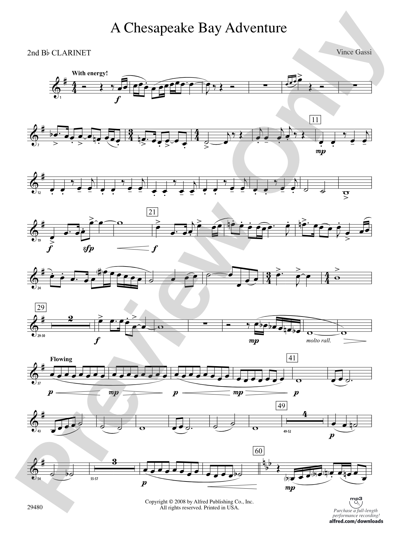 A Chesapeake Bay Adventure: 2nd B-flat Clarinet