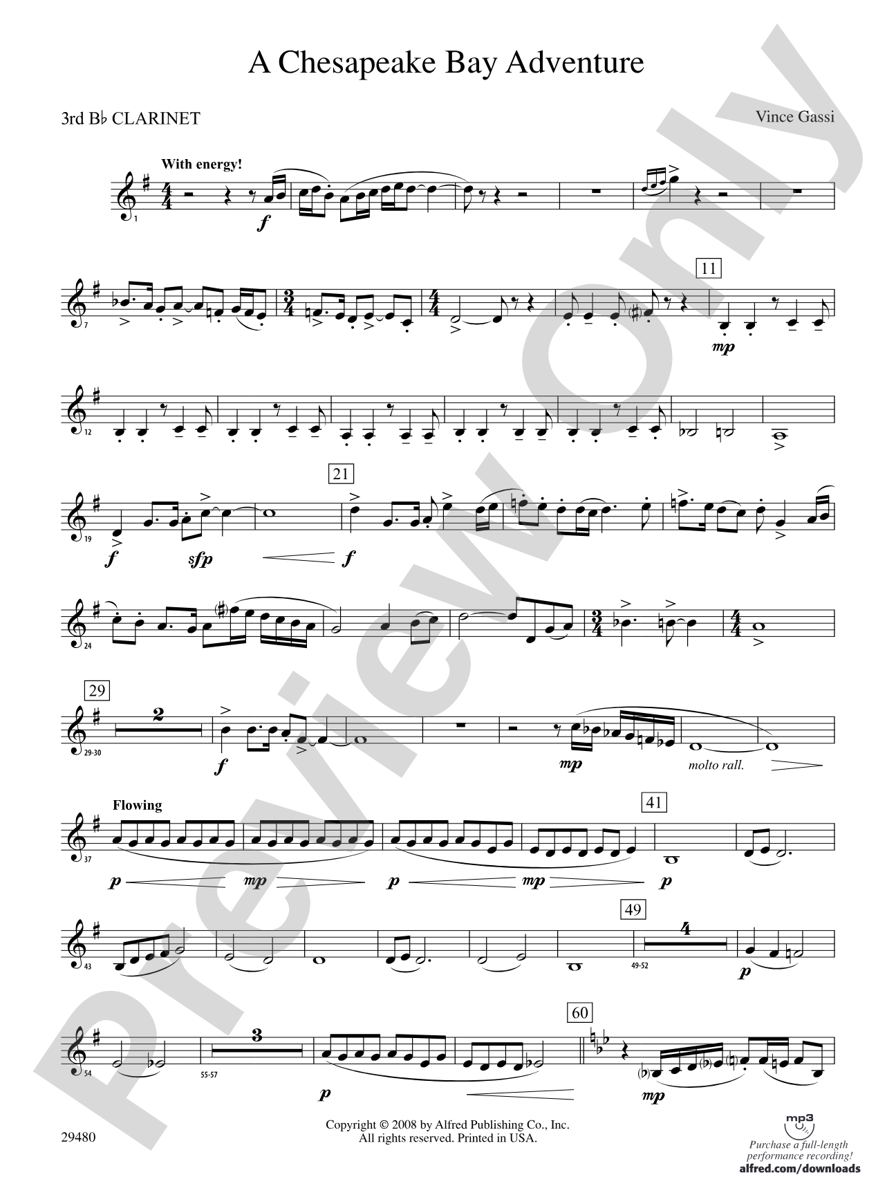 A Chesapeake Bay Adventure: 3rd B-flat Clarinet