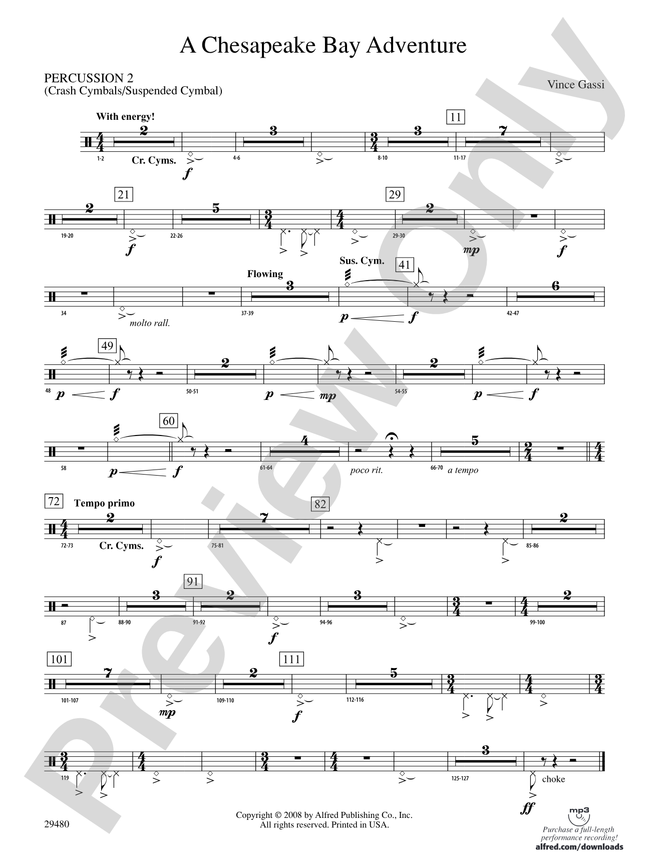 A Chesapeake Bay Adventure: 2nd Percussion