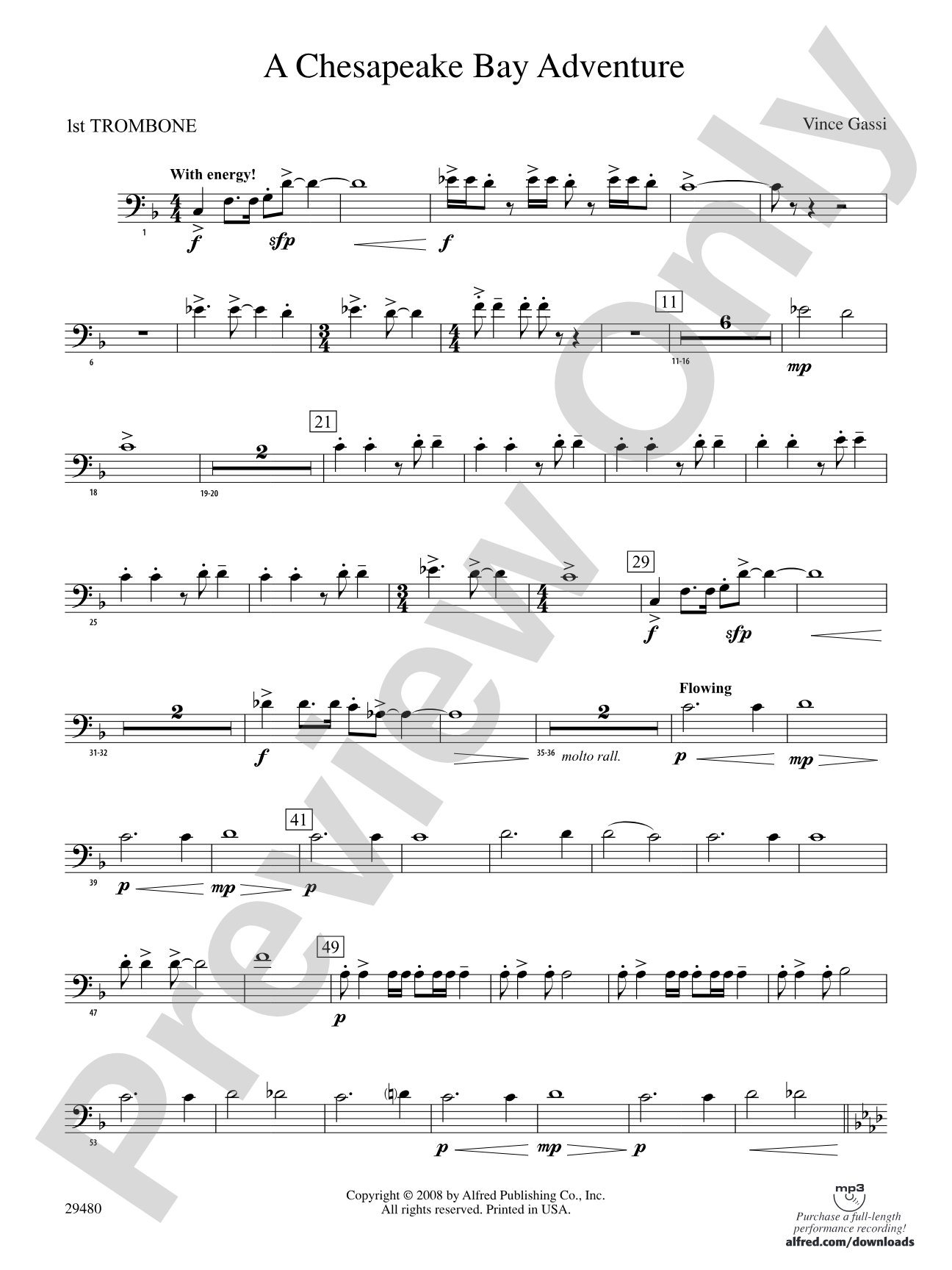 A Chesapeake Bay Adventure: 1st Trombone