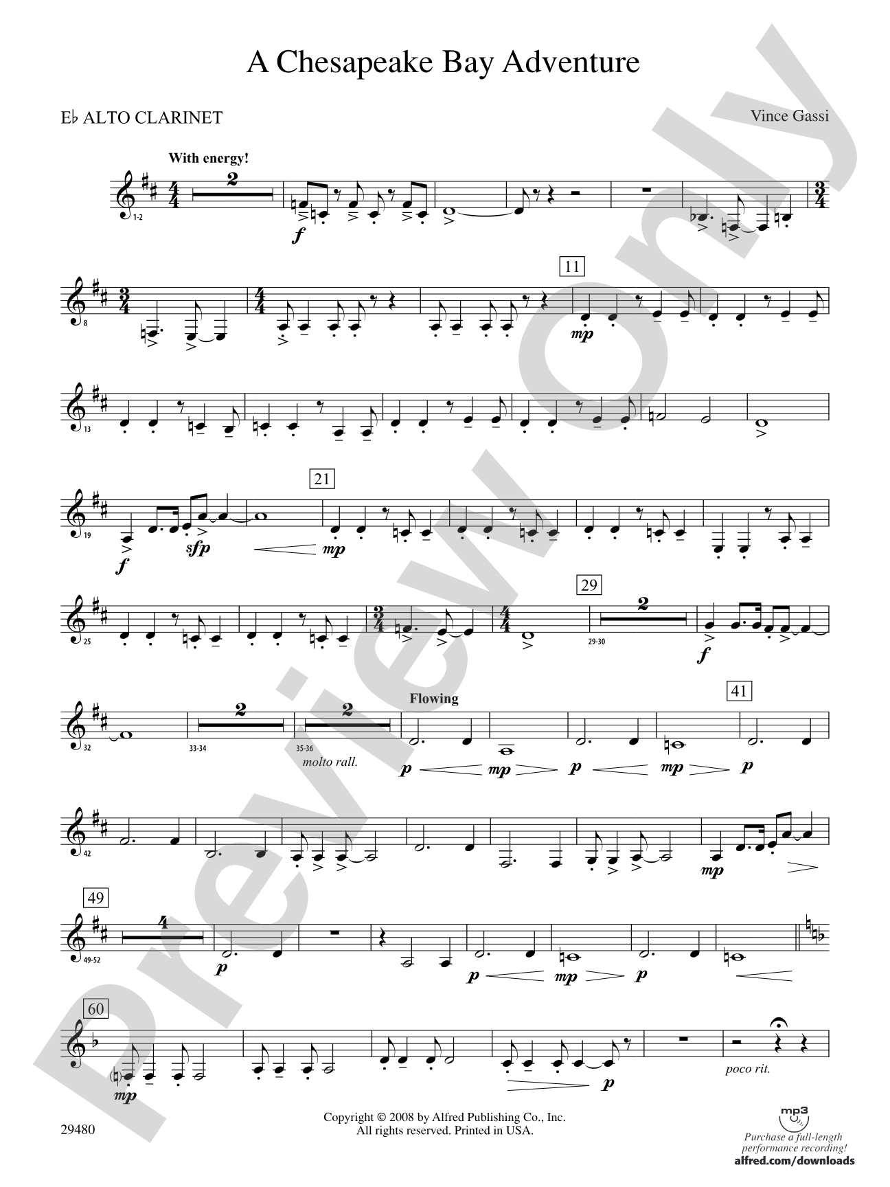 A Chesapeake Bay Adventure: (wp) E-flat Alto Clarinet