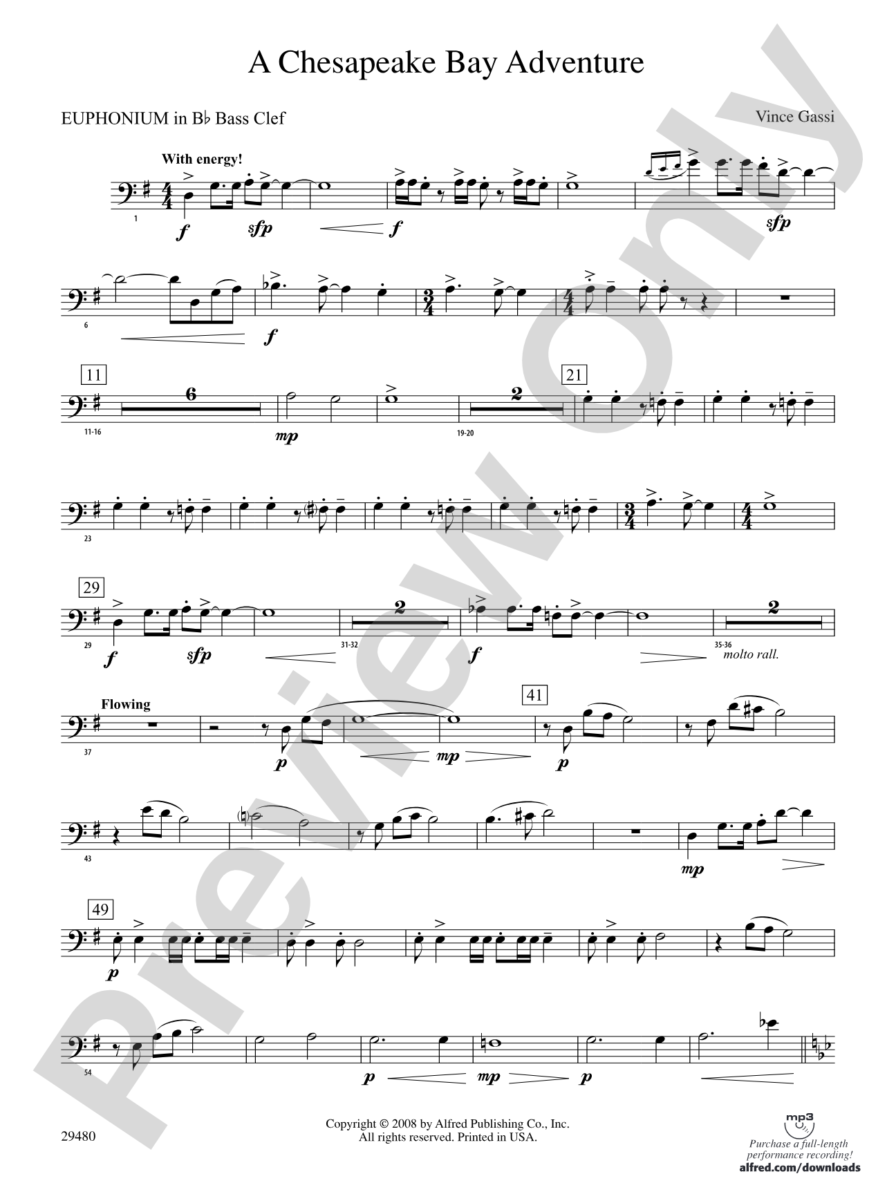 A Chesapeake Bay Adventure: (wp) B-flat Baritone B.C.