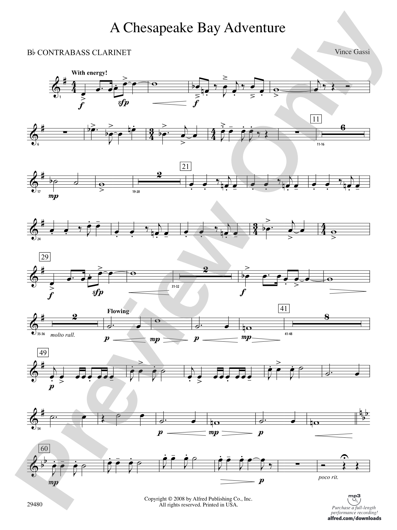 A Chesapeake Bay Adventure: (wp) B-flat Contrabass Clarinet