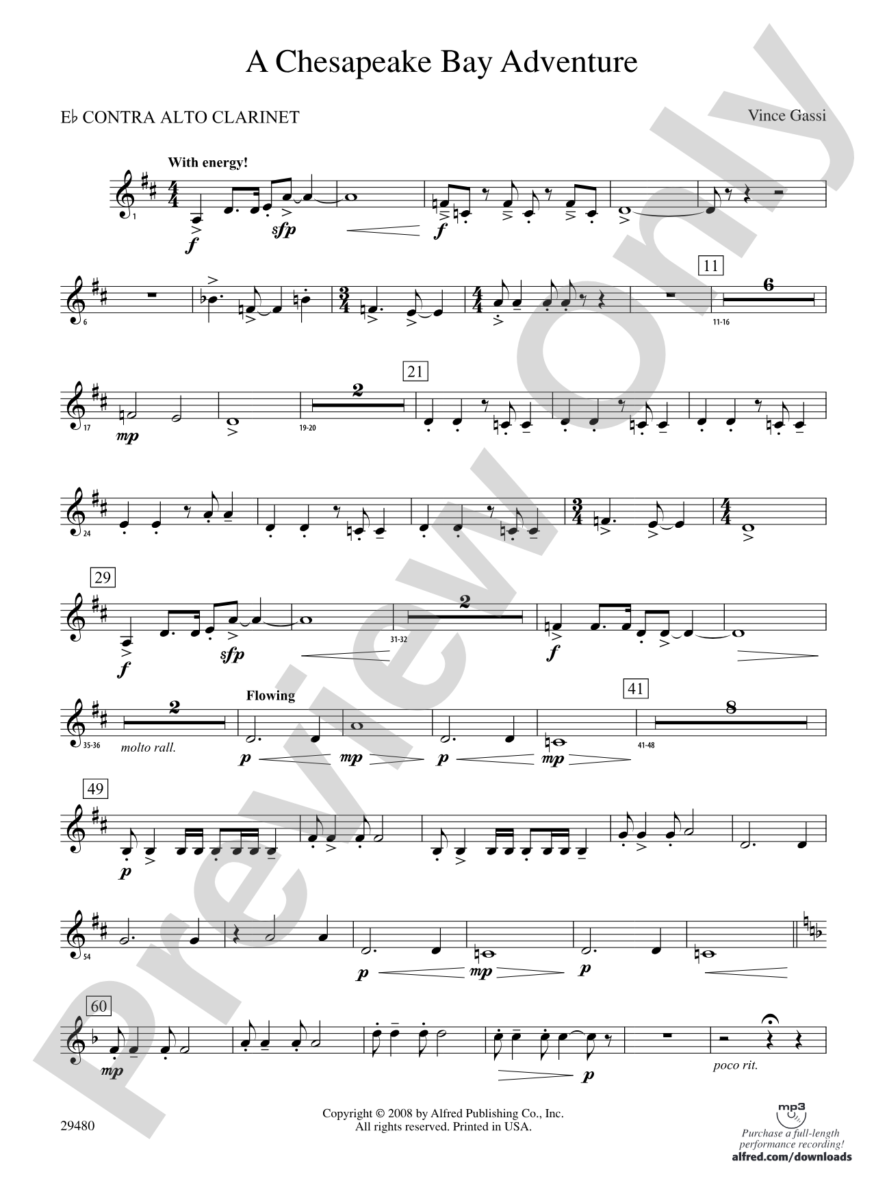 A Chesapeake Bay Adventure: (wp) E-flat Contrabass Clarinet