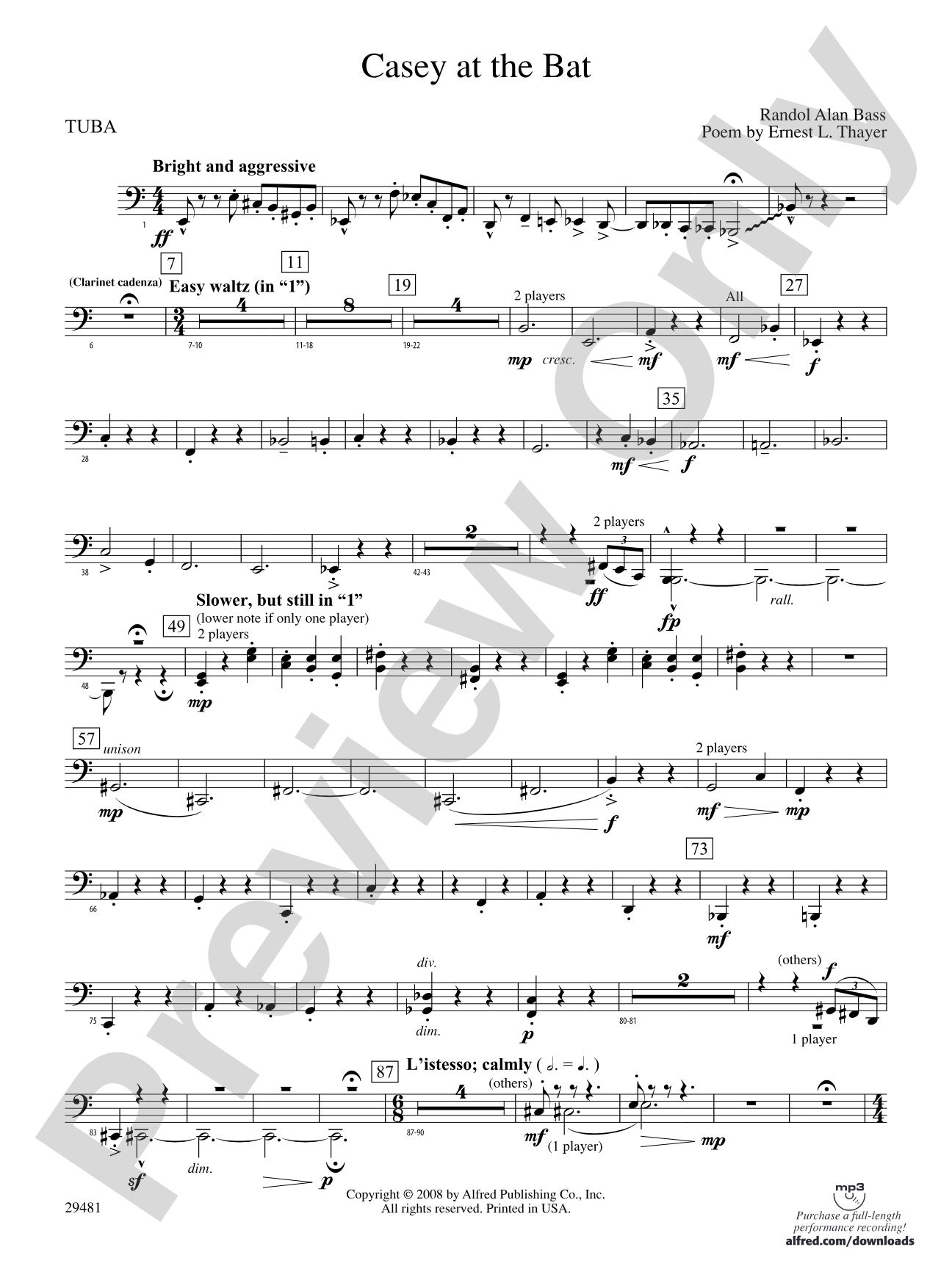Casey at the Bat: Tuba