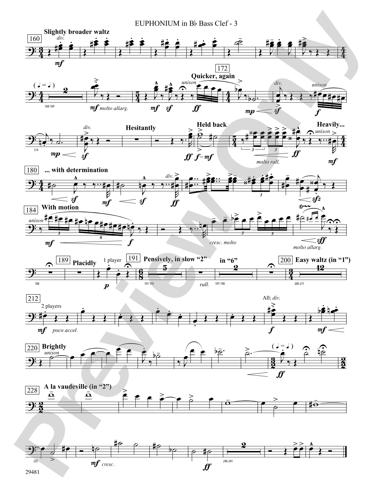 Casey at the Bat: (wp) B-flat Baritone B.C.
