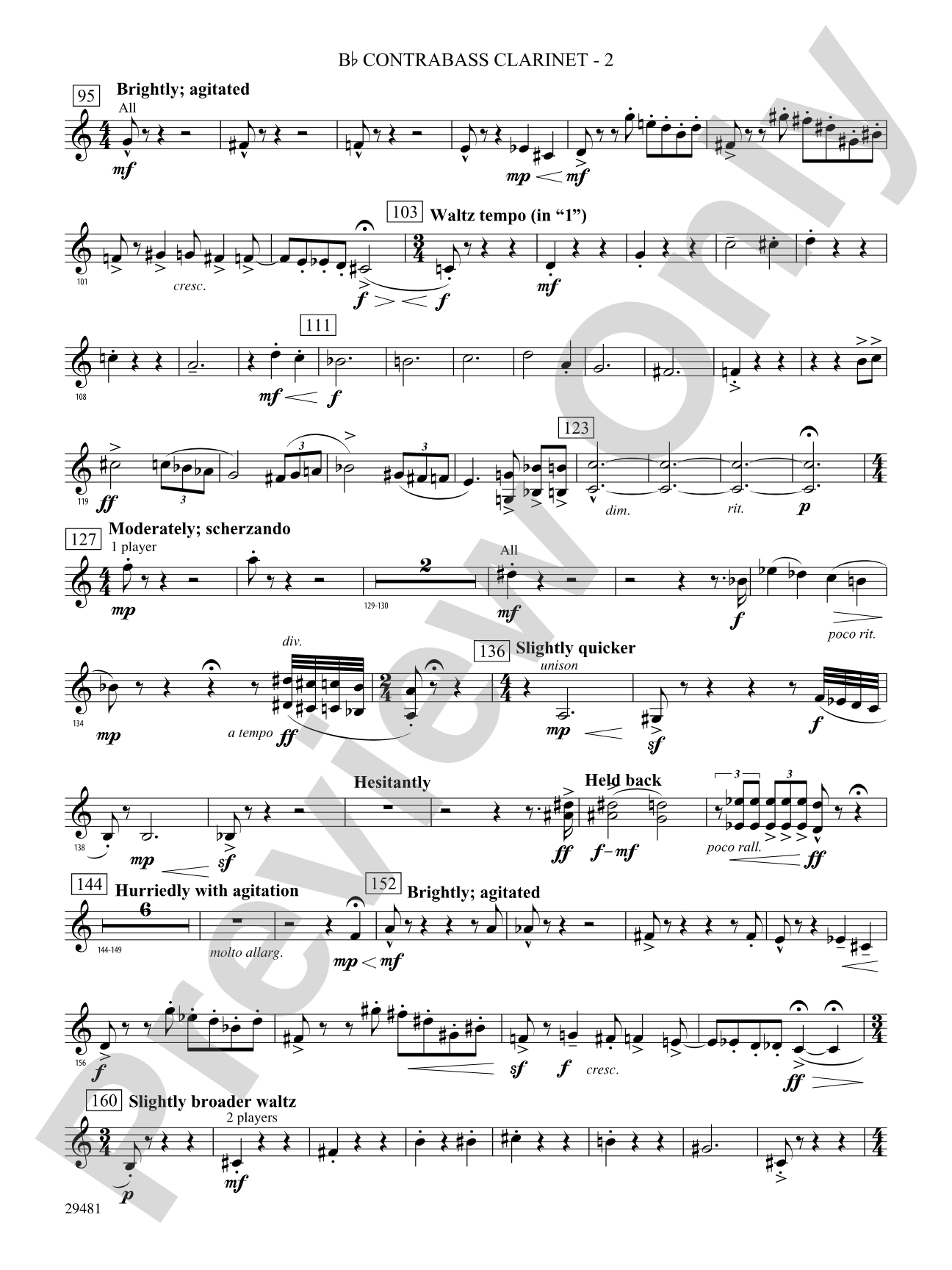 Casey at the Bat: (wp) B-flat Contrabass Clarinet