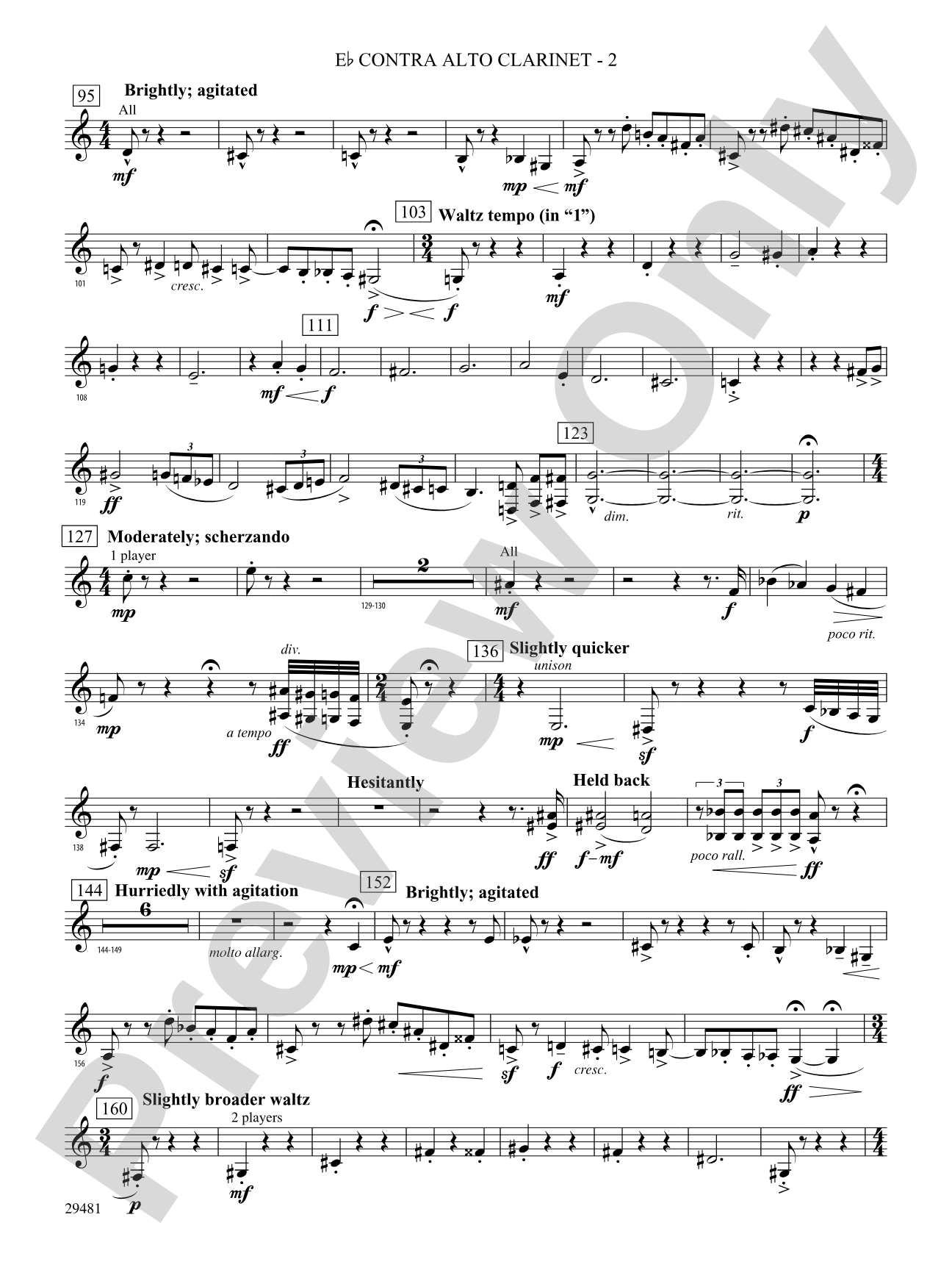 Casey at the Bat: (wp) E-flat Contrabass Clarinet