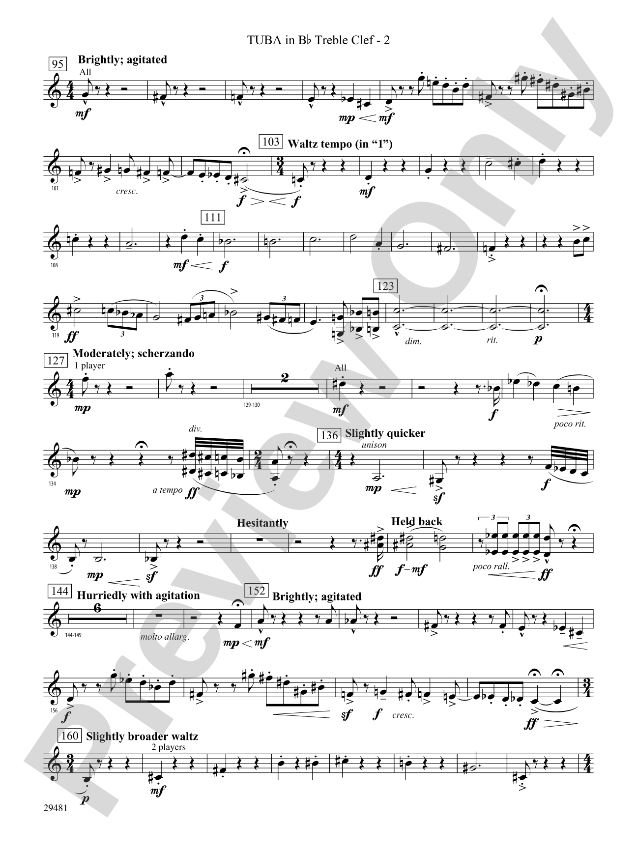 Casey at the Bat: (wp) B-flat Tuba T.C.